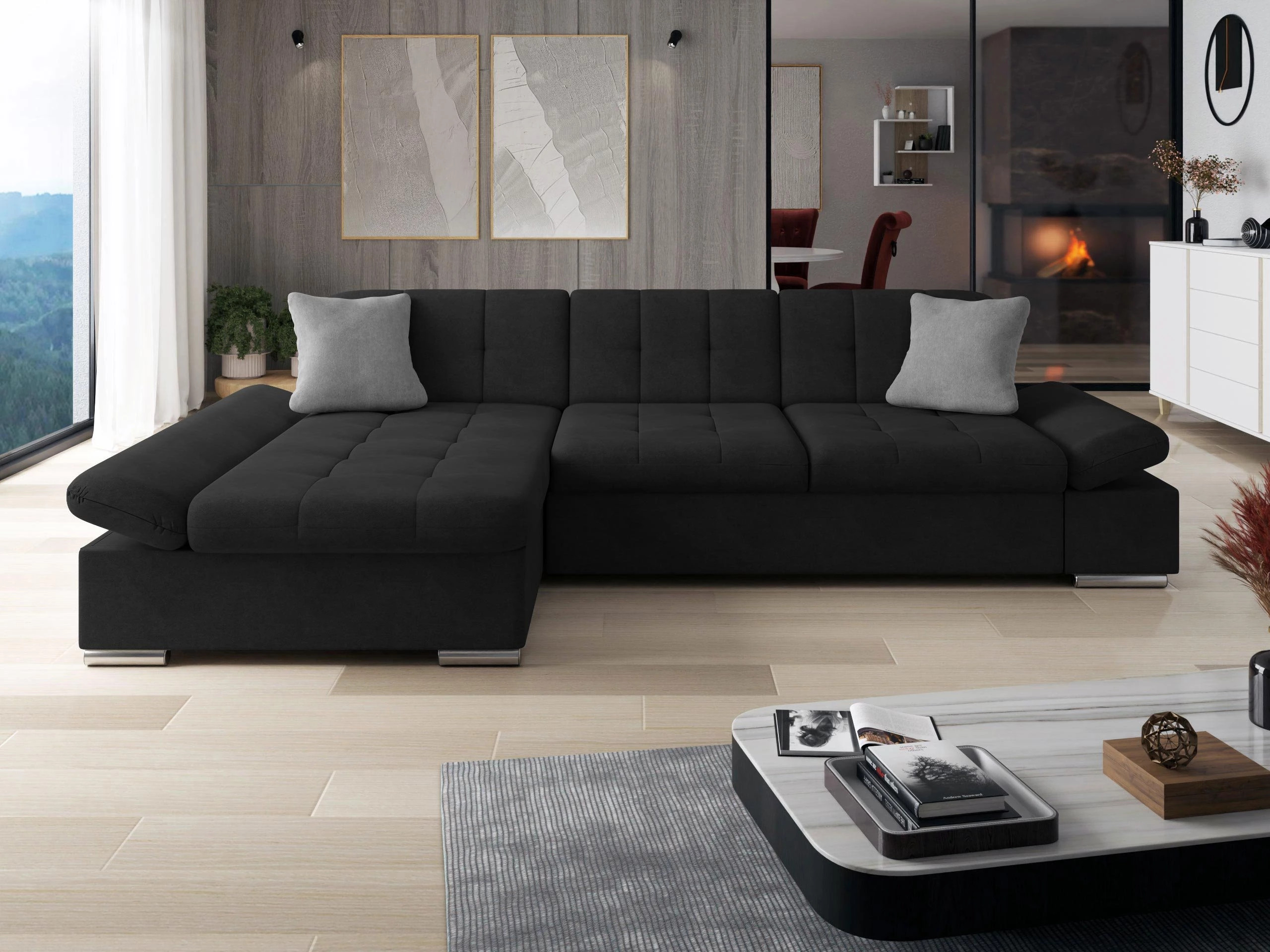Γωνιακός Καναπές Comfivo Sanitas I (Uttario Velvet 2980 + Uttario Velvet 2972)