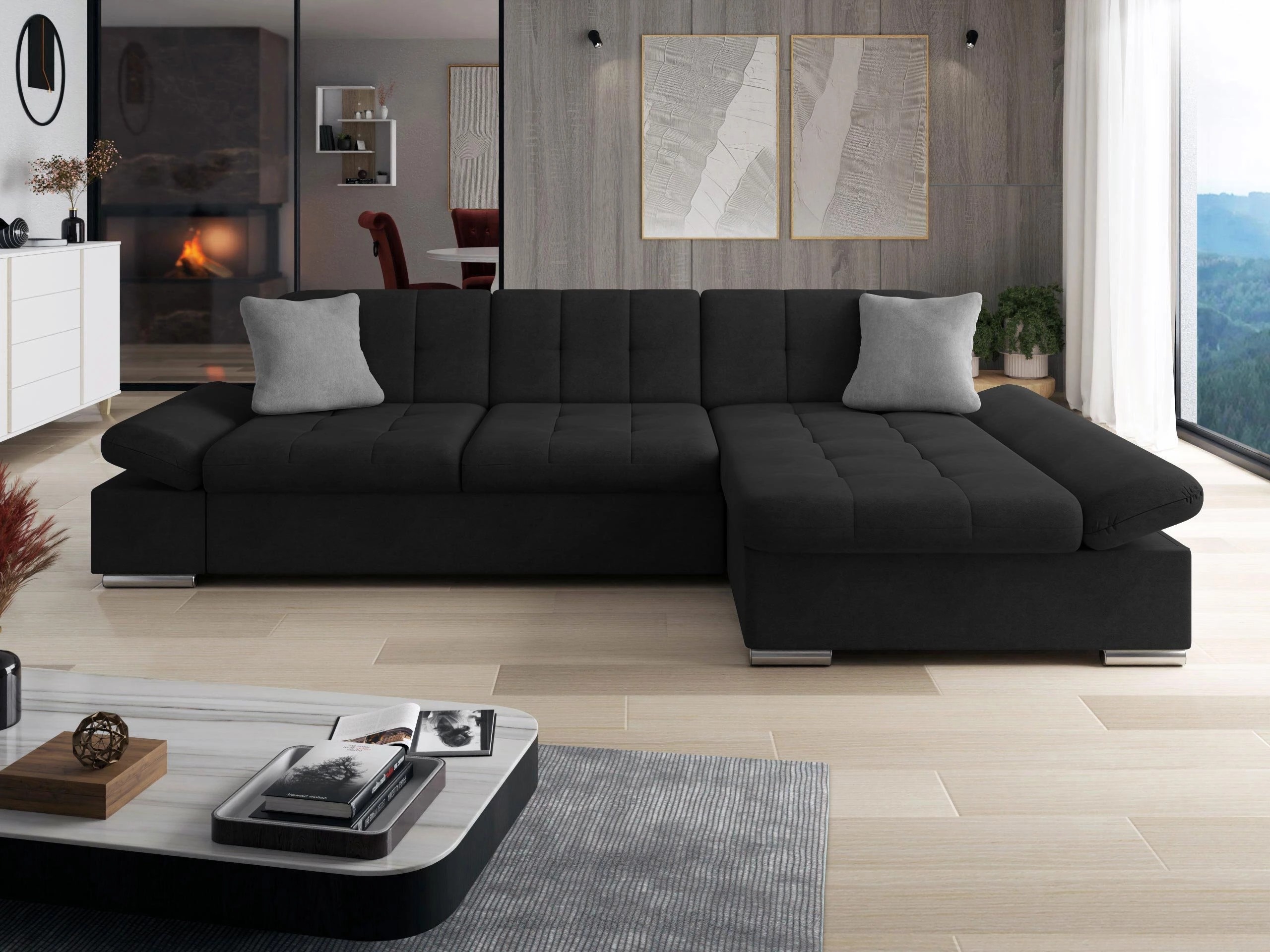 Γωνιακός Καναπές Comfivo Sanitas I (Uttario Velvet 2980 + Uttario Velvet 2972)