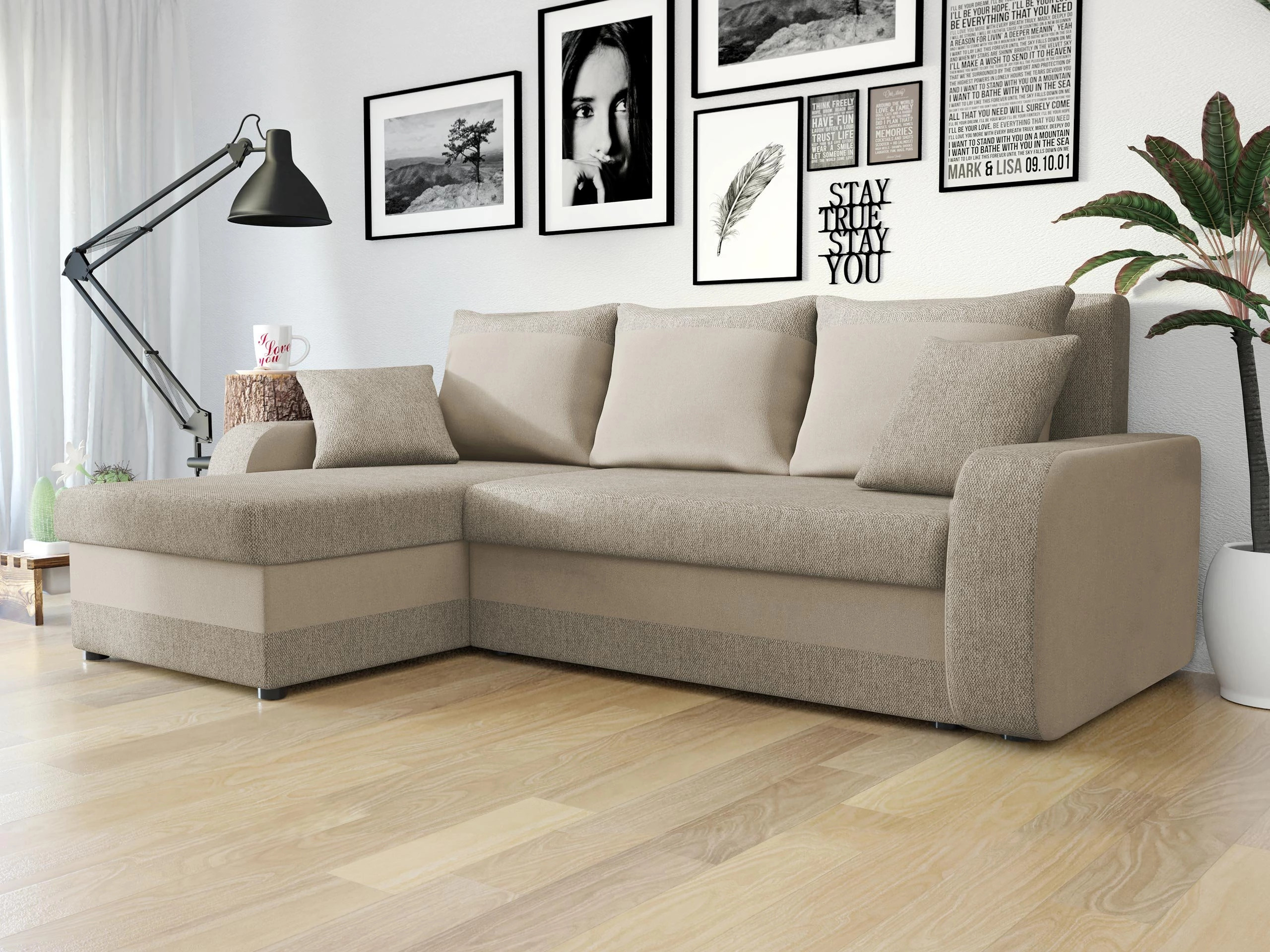 Γωνιακός Καναπές Comfivo Melissa (Matana 17 + Manila 02)