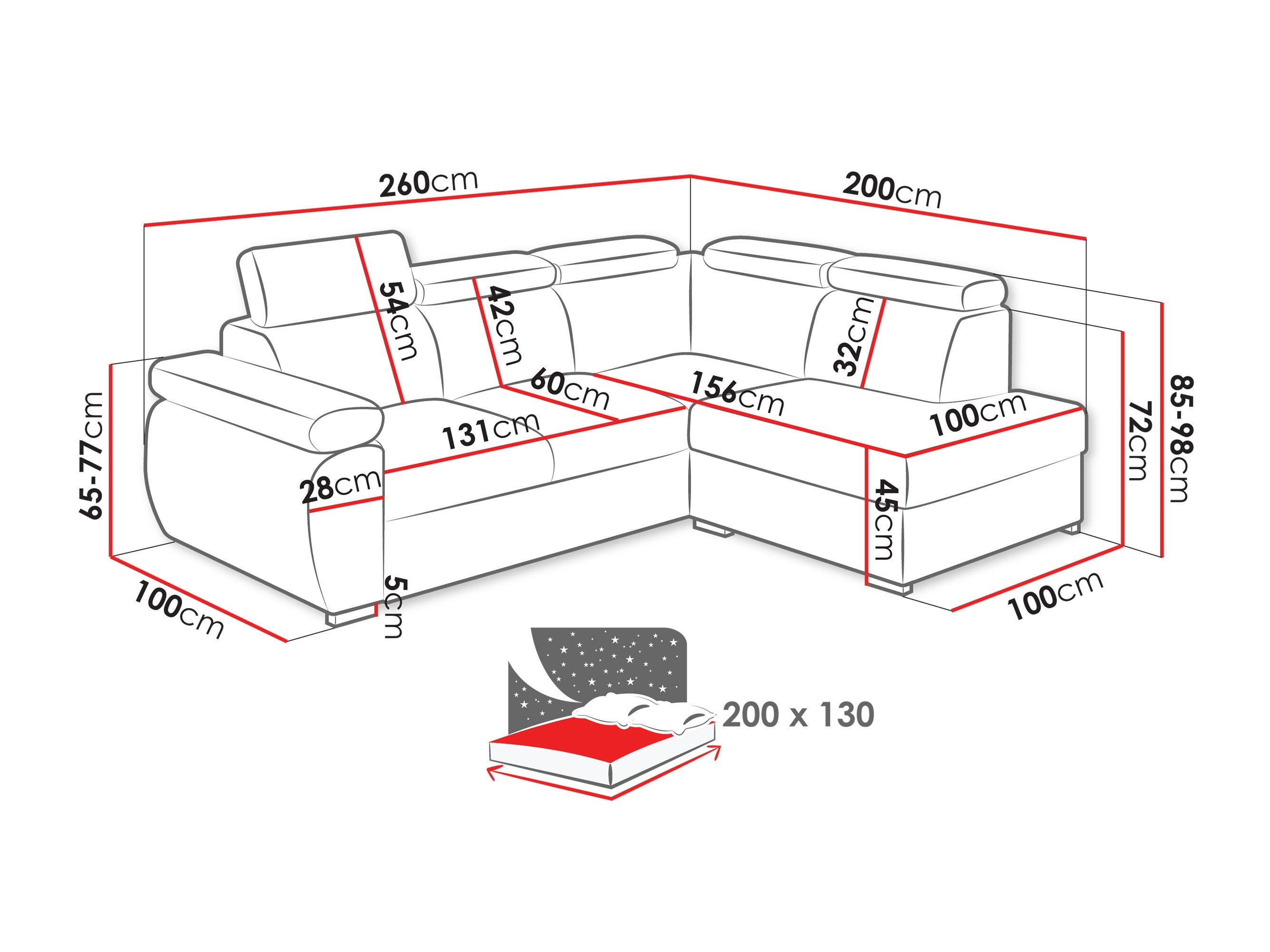 Γωνιακός Καναπές Columbus 161 (Flow 06)