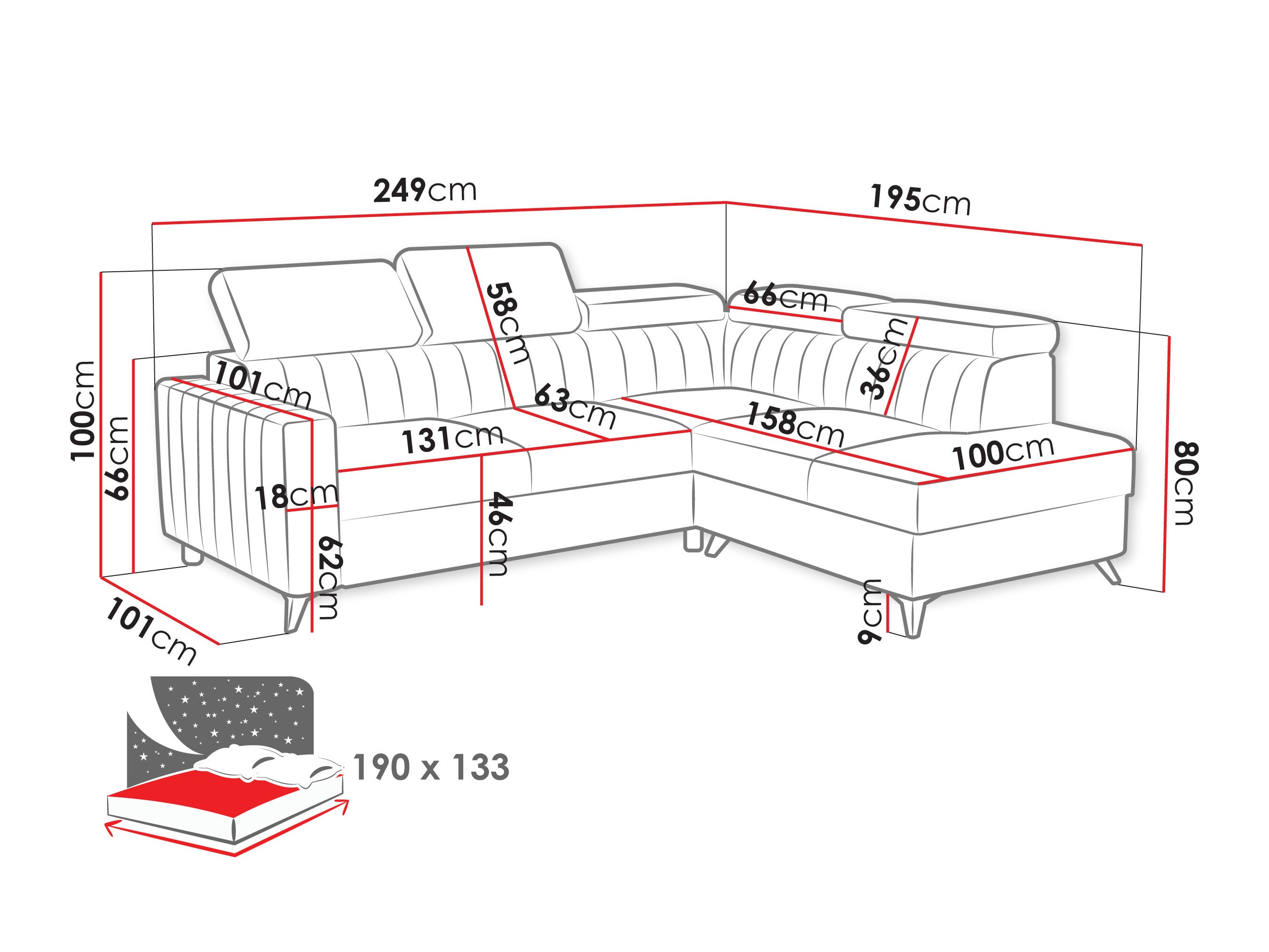 Γωνιακός Καναπές Columbus 202 (Velutto 3)