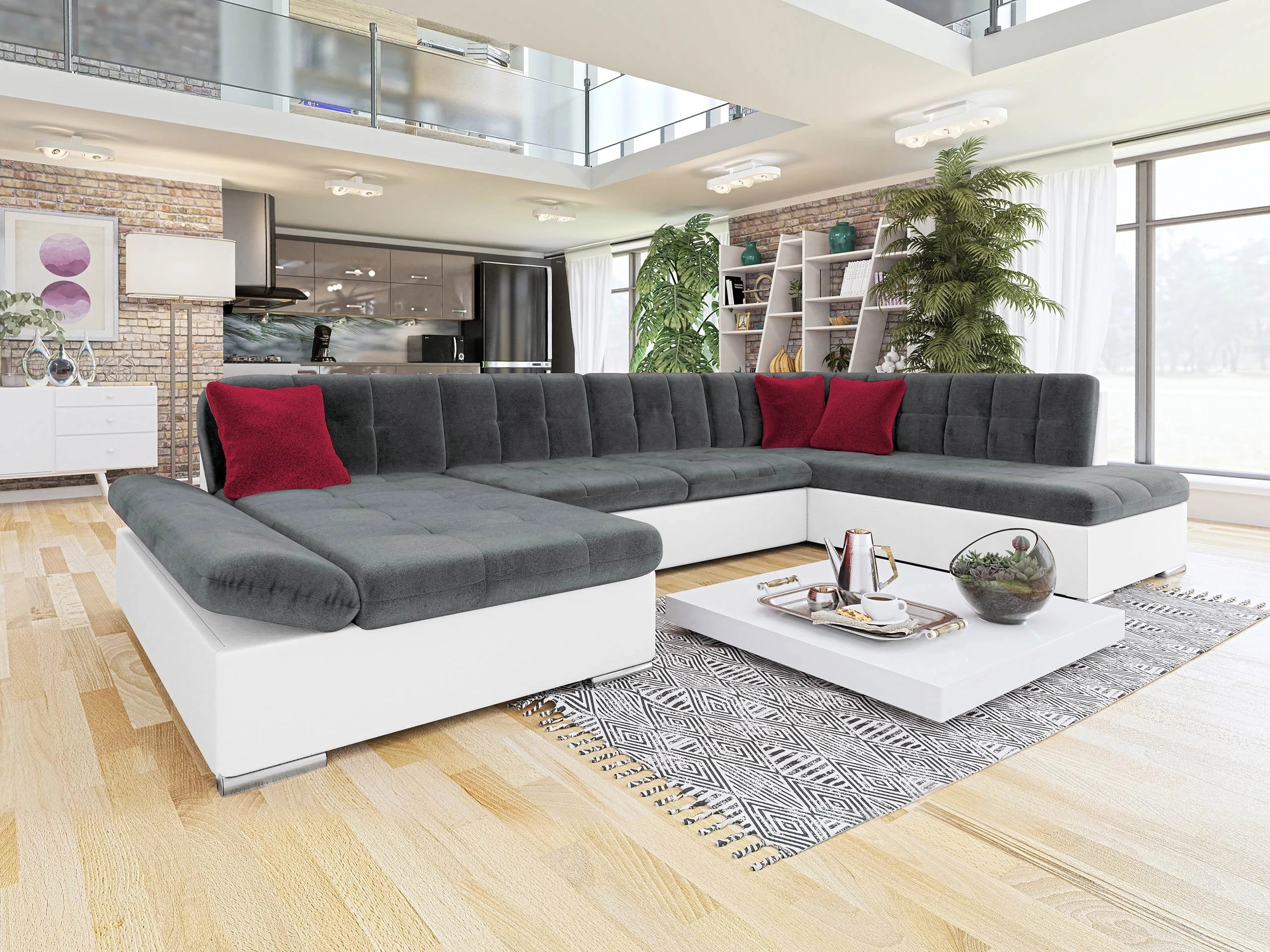Γωνιακός Καναπές Comfivo Tilia I (Soft 017 + Kronos 22 + Kronos 02)
