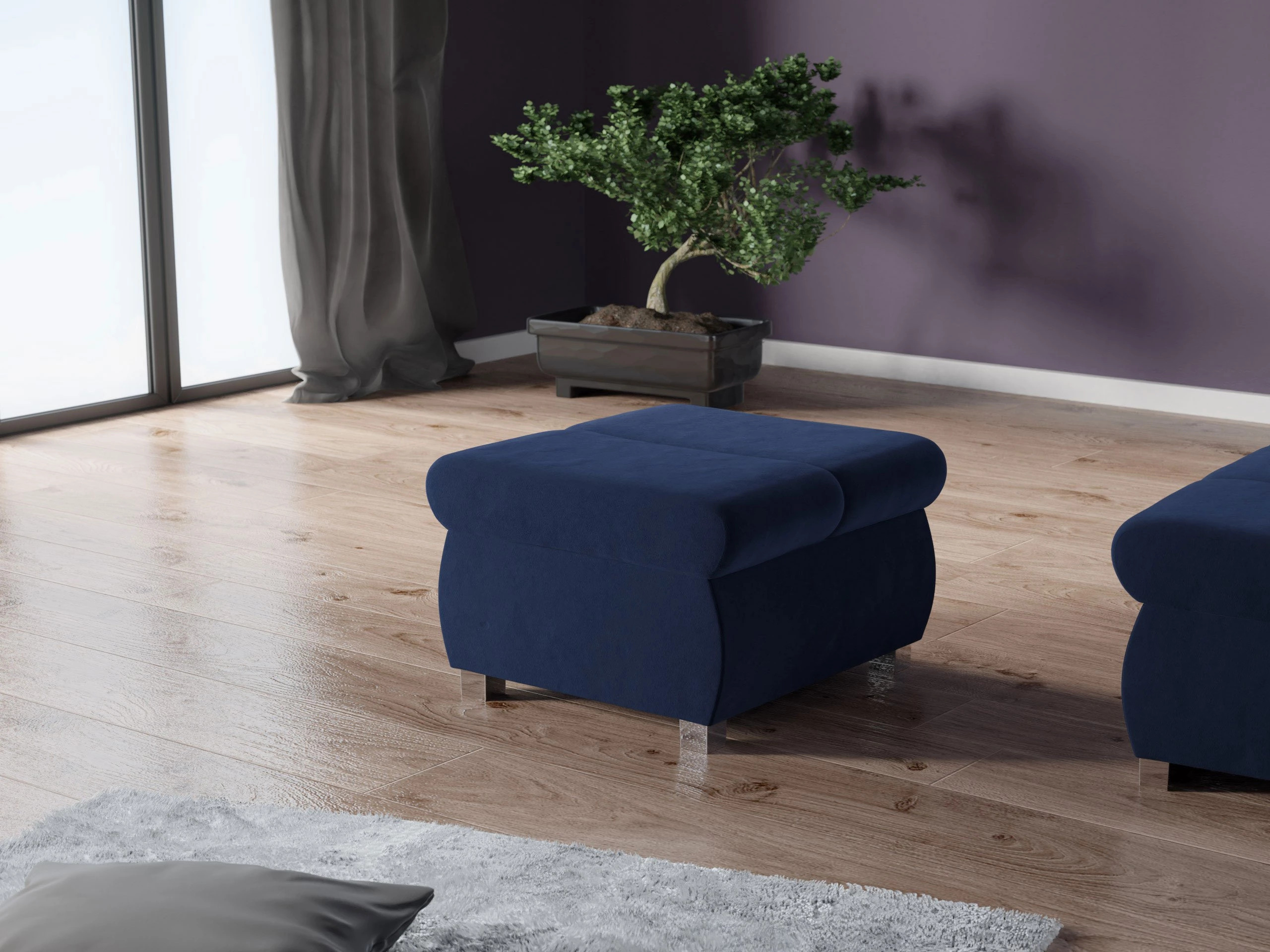 Σκαμπό σαλονιού Comfivo Olivetum (Magic Velvet 2216)