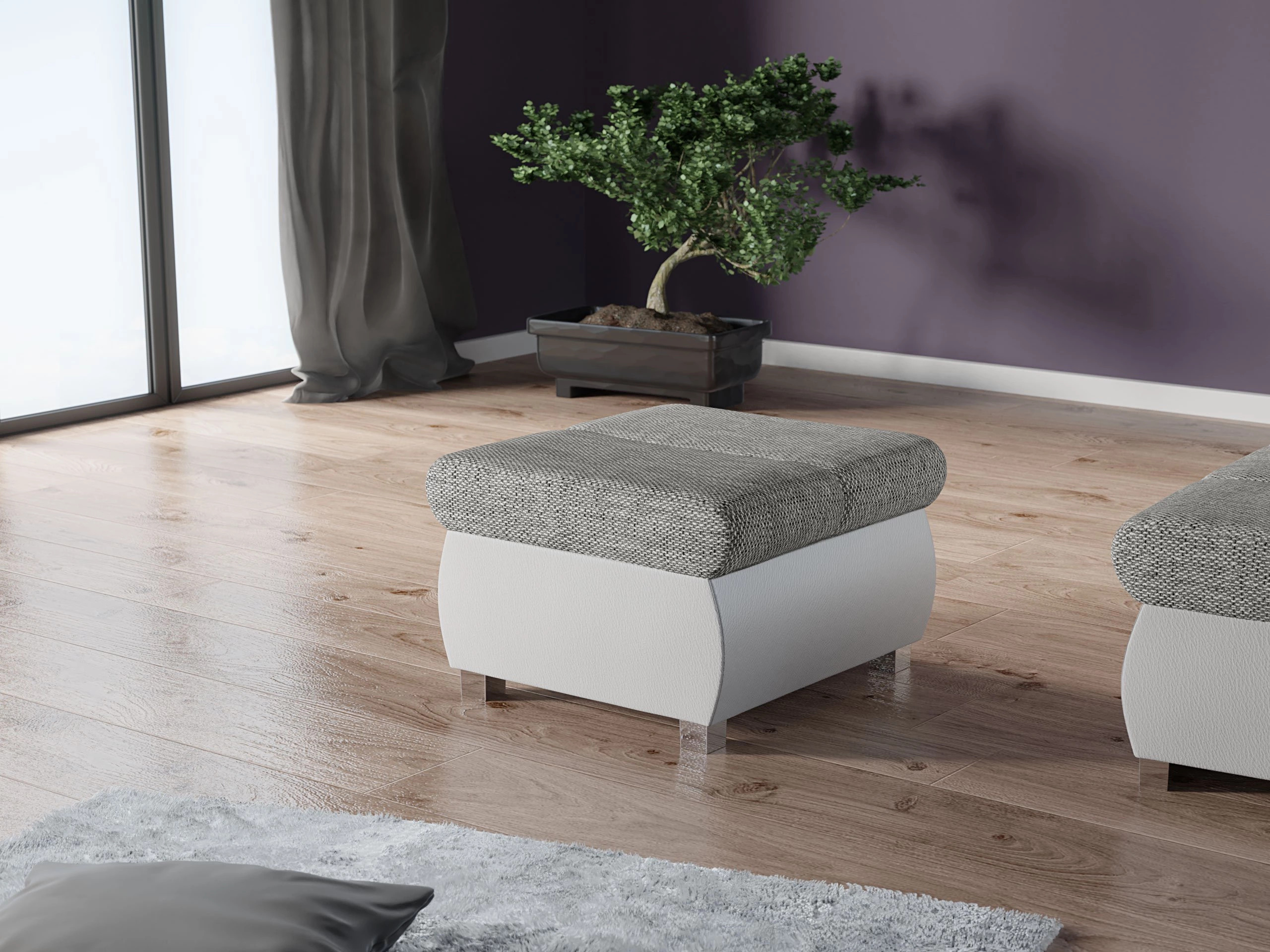 Σκαμπό σαλονιού Comfivo Olivetum (Soft 017 + Lawa 05)