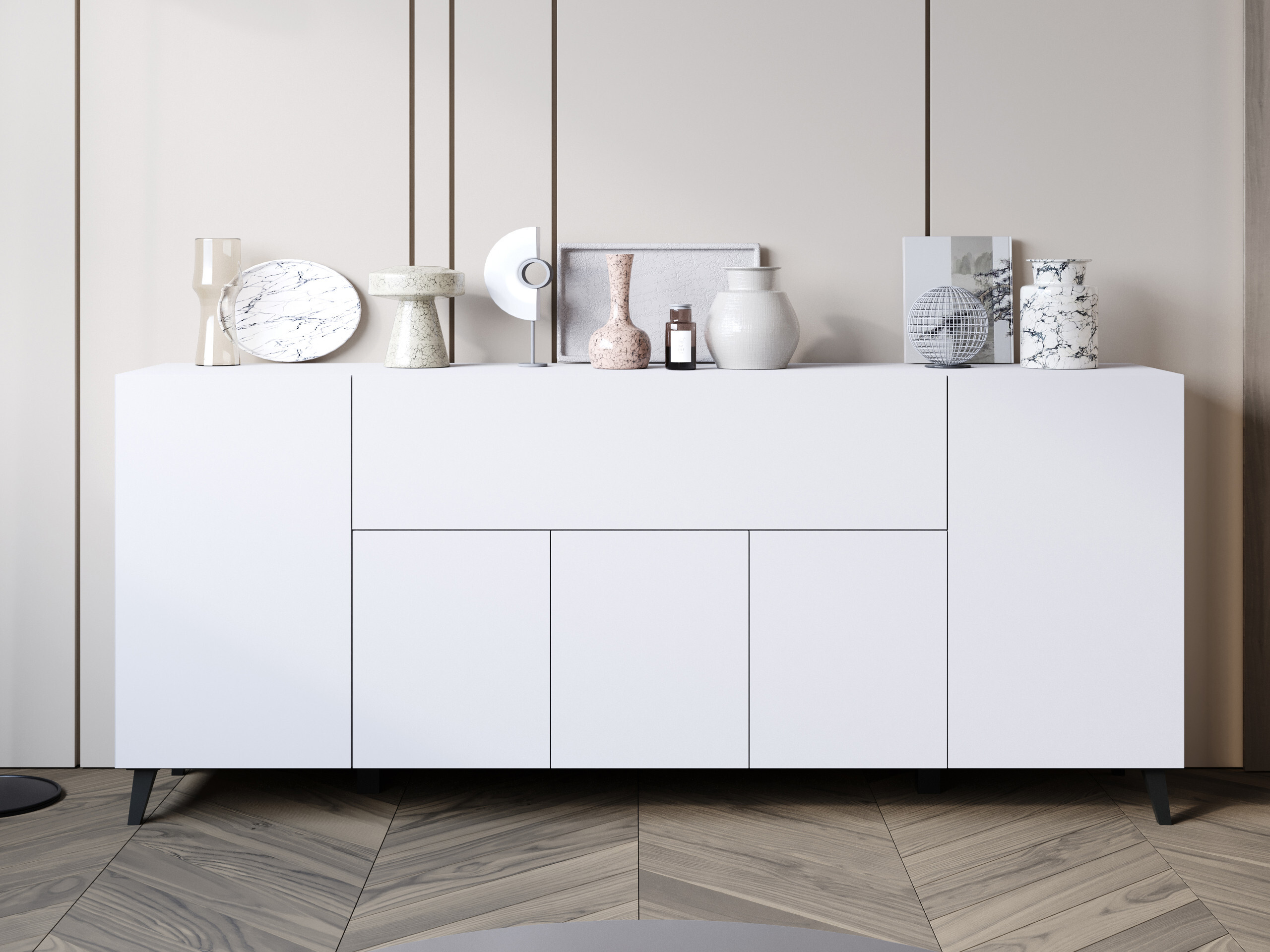 Μπουφέ Levtive 103 (Άσπρο)