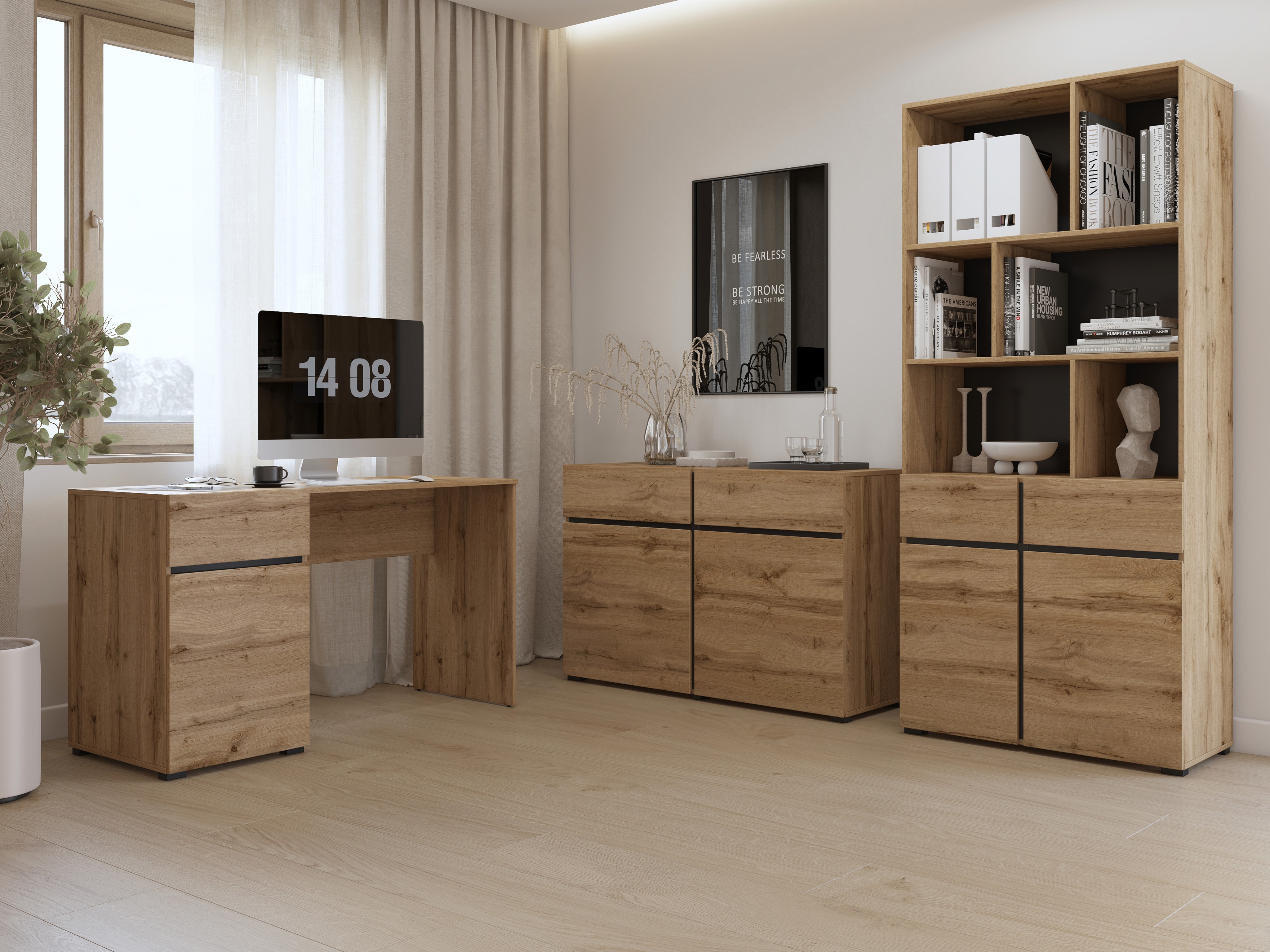 Γραφείο Alfere 125 (Δρυς wotan)