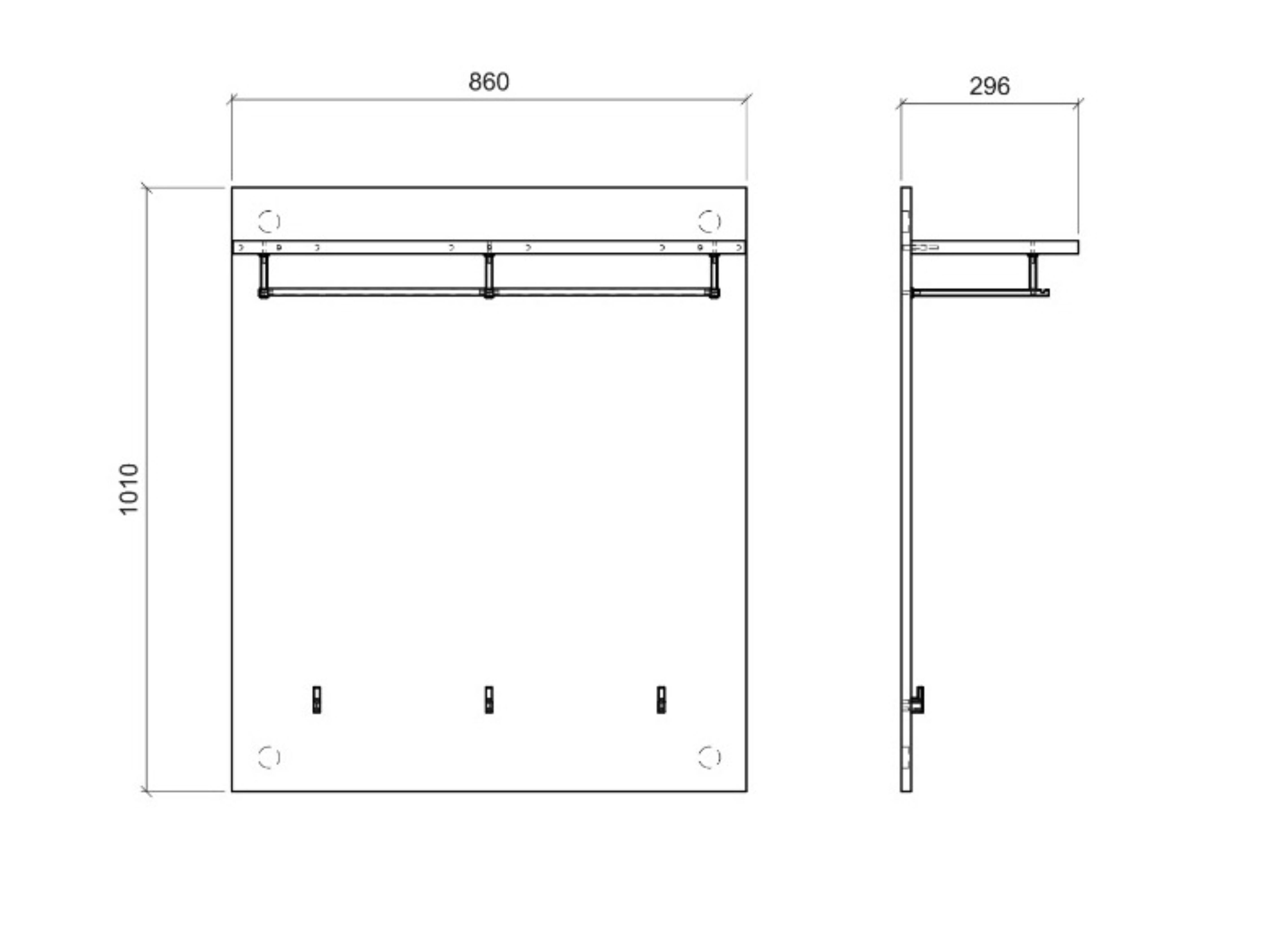 Σετ διαδρόμου Venlori 119 (Άσπρο)