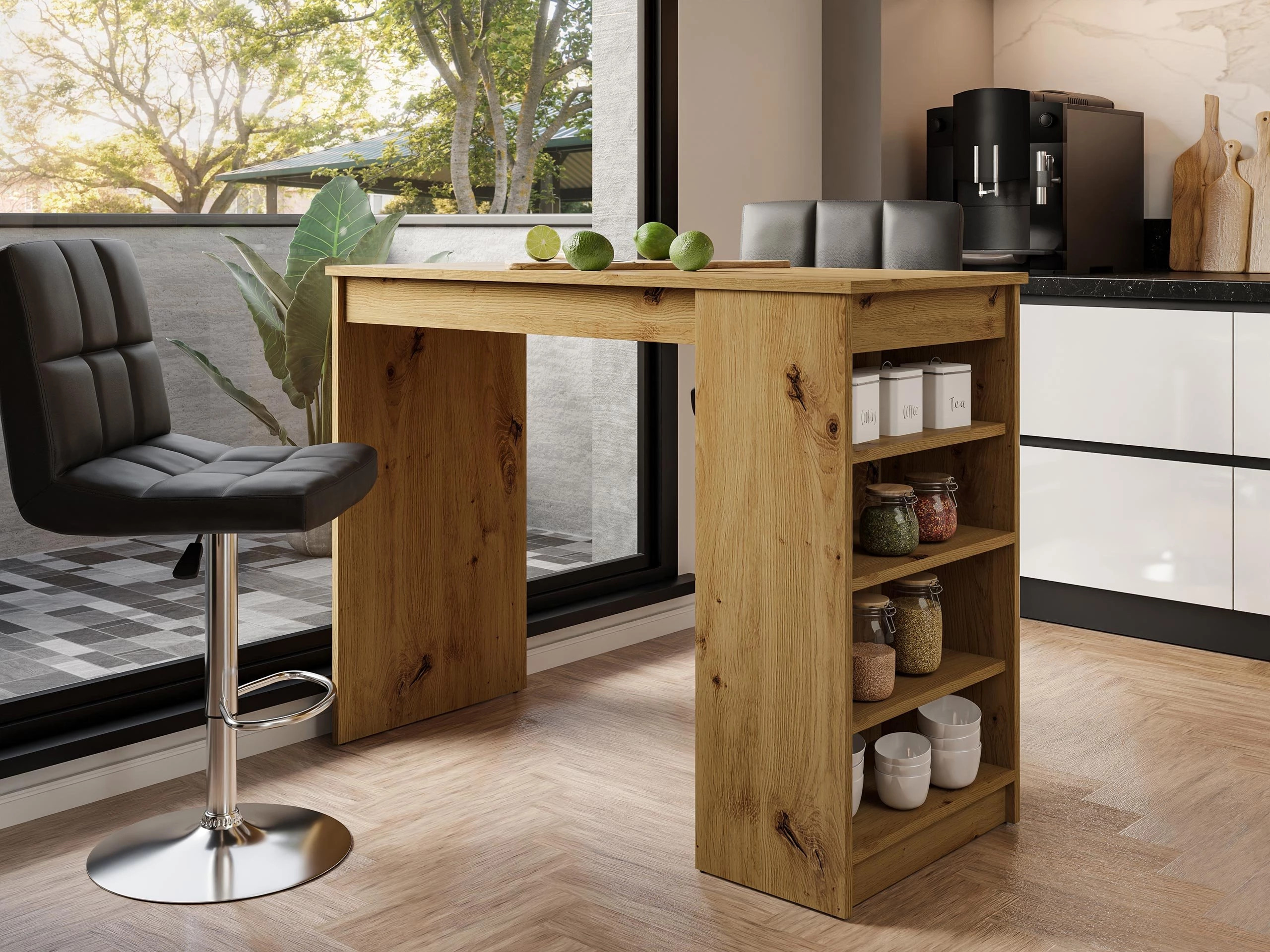 Τραπέζι μπαρ Comfivo Cedrus (Artisan βελανιδιά)