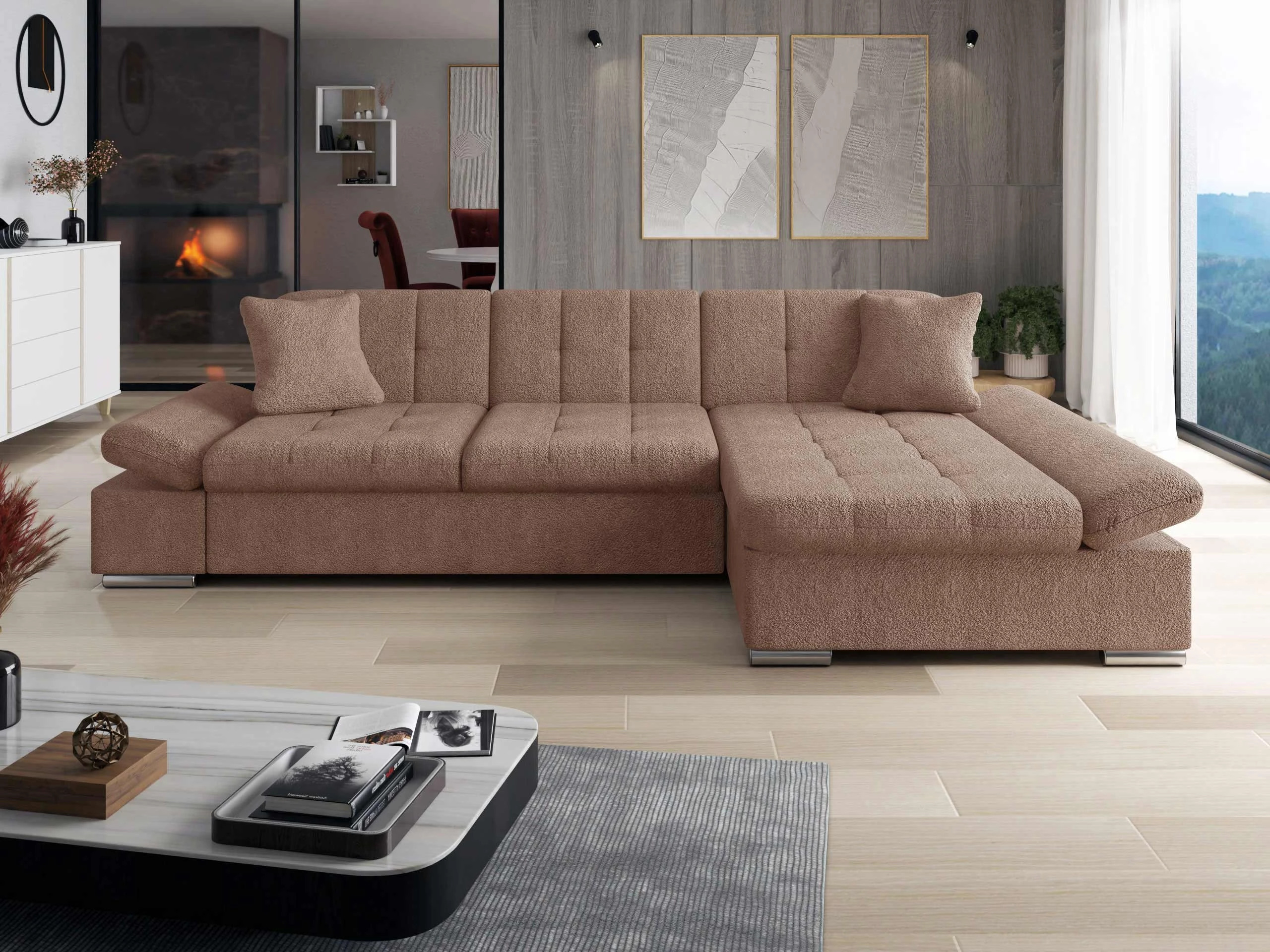 Γωνιακός Καναπές Comfivo Sanitas I (Coral 45)