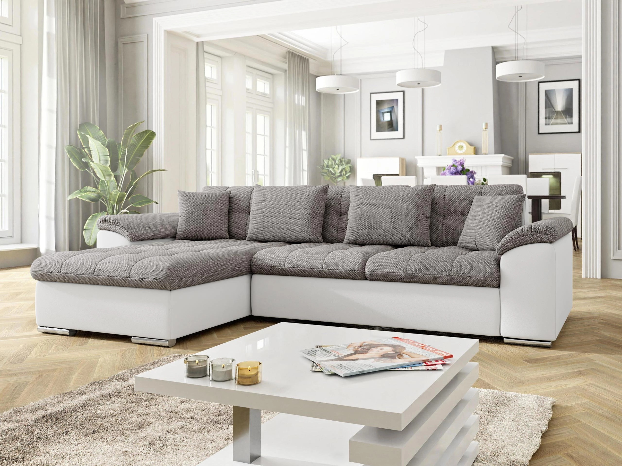 Γωνιακός Καναπές Comfivo Mica (Soft 017 + Lawa 05)