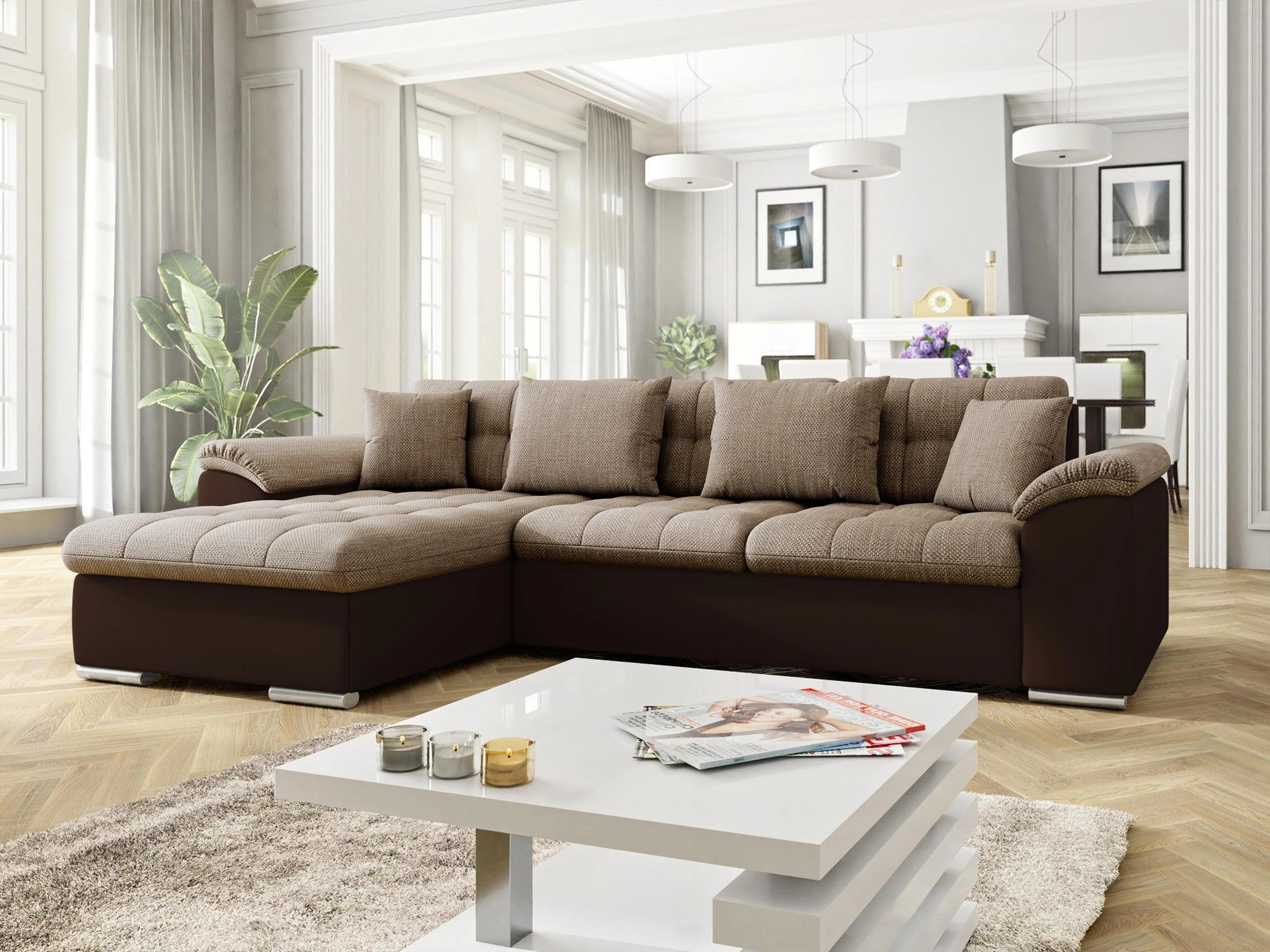 Γωνιακός Καναπές Comfivo Mica (Soft 066 + Lawa 02)