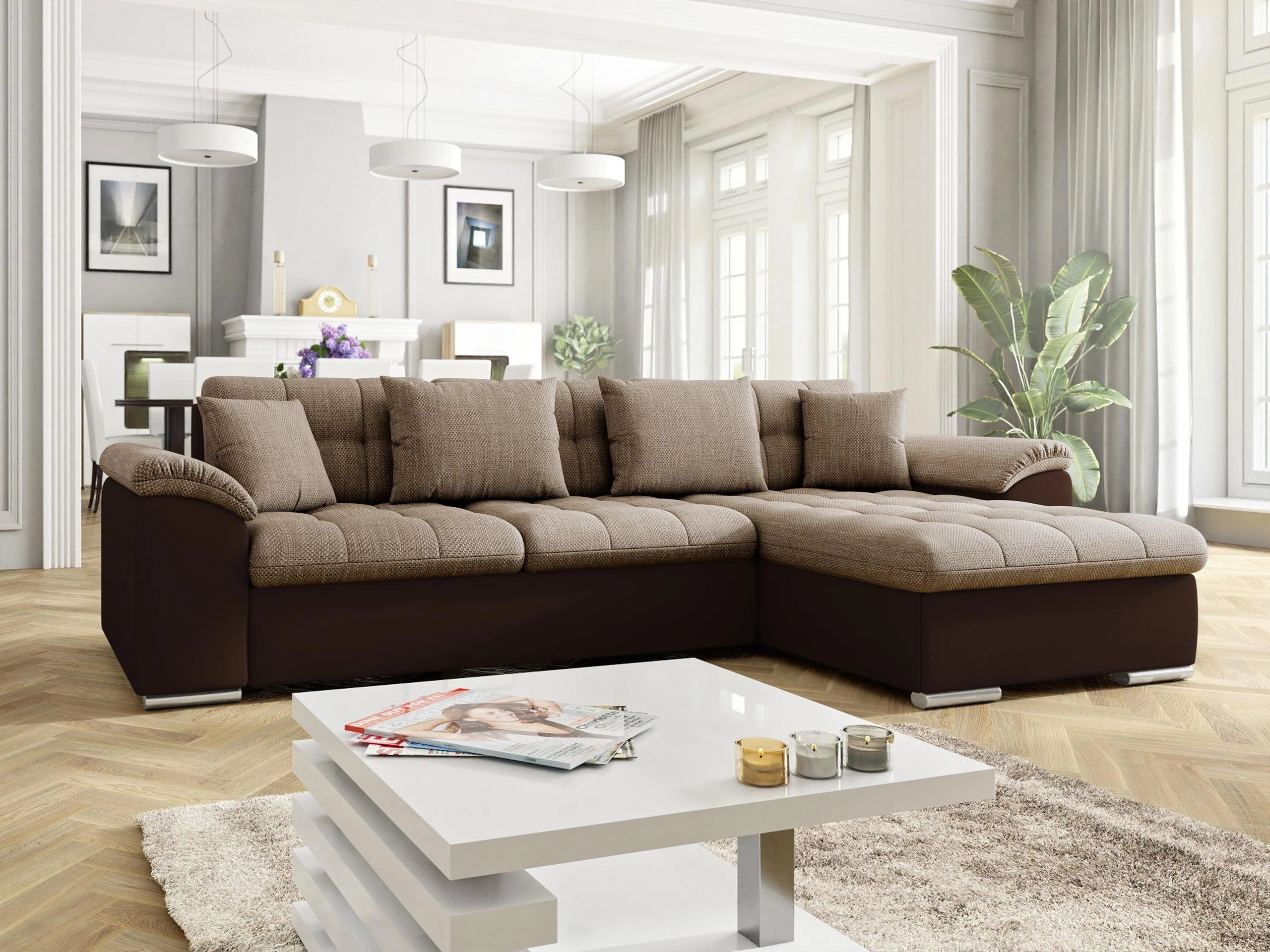 Γωνιακός Καναπές Comfivo Mica (Soft 066 + Lawa 02)