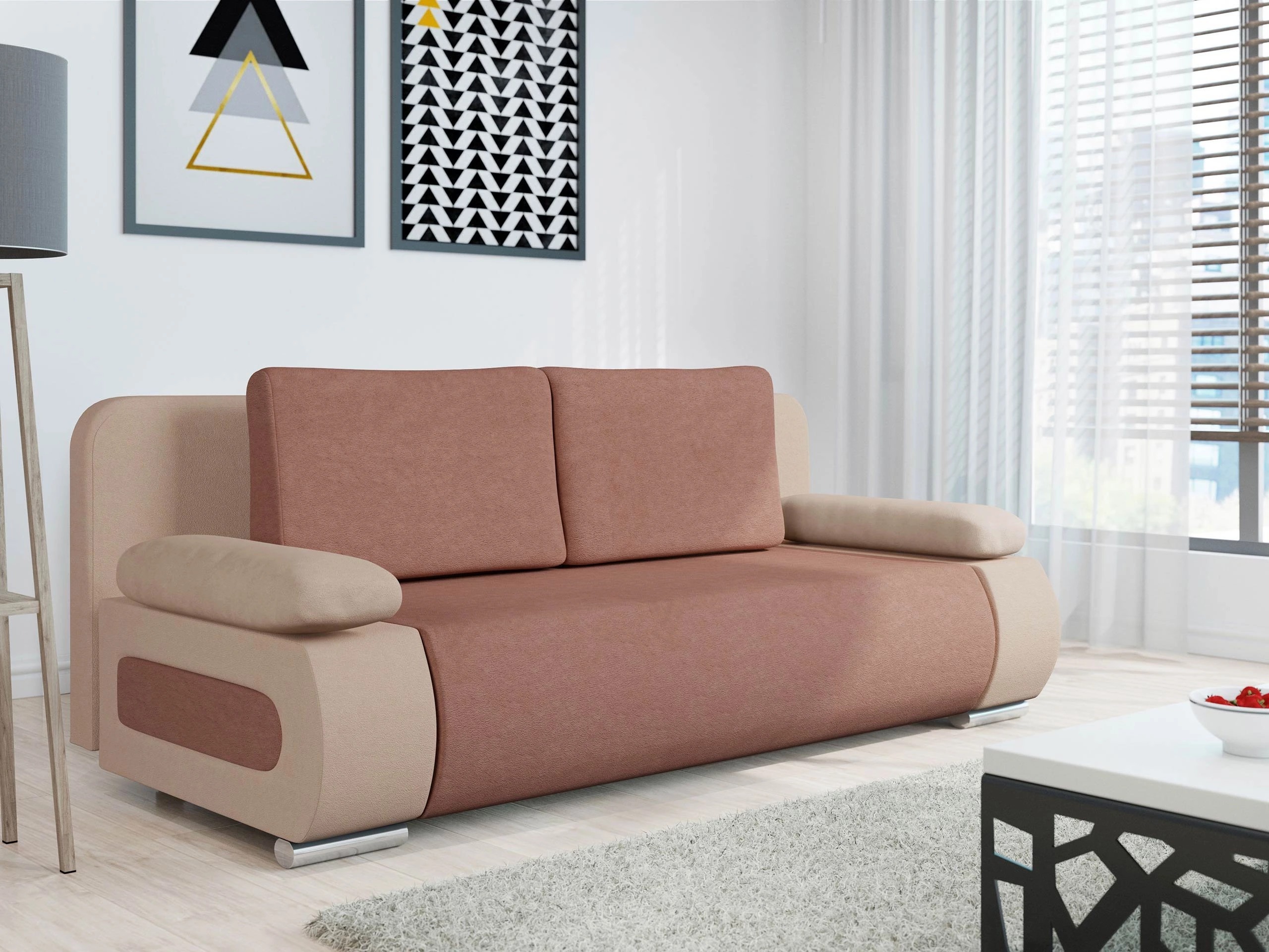 Καναπές-κρεβάτι Comfivo Pudor (Uttario Velvet 2956 + Uttario Velvet 2955)
