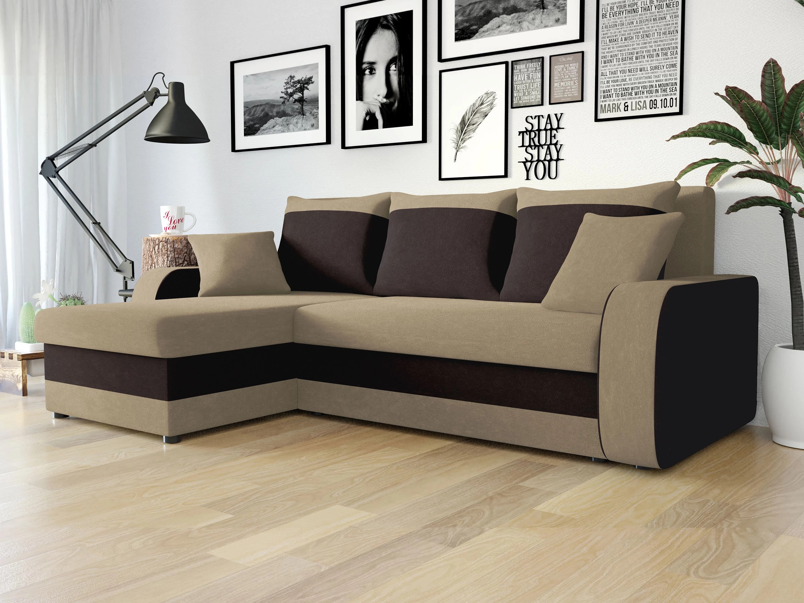 Γωνιακός Καναπές Comfivo Melissa I (Alova 07 + Alova 68)