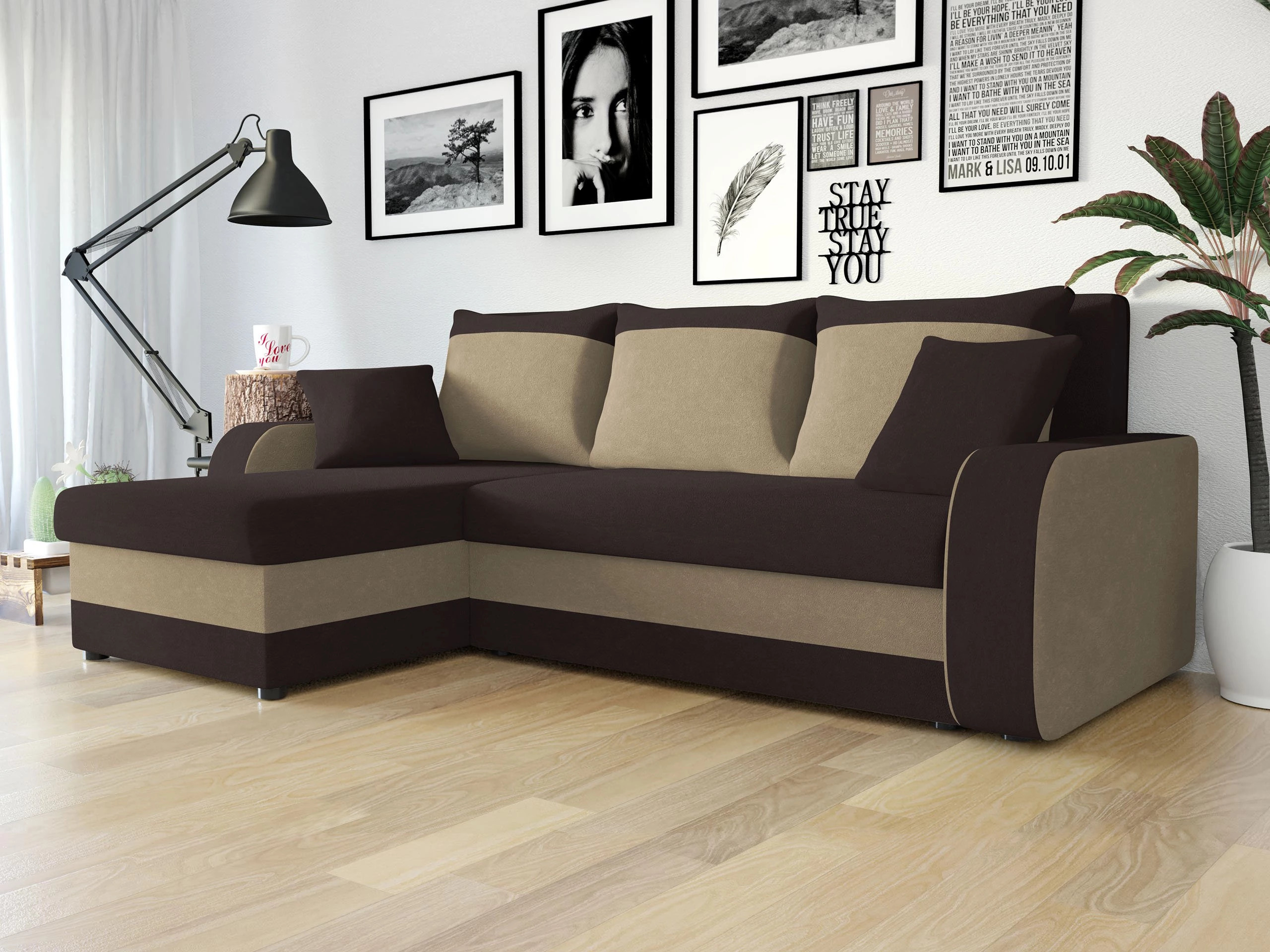 Γωνιακός Καναπές Comfivo Melissa I (Alova 68 + Alova 07)