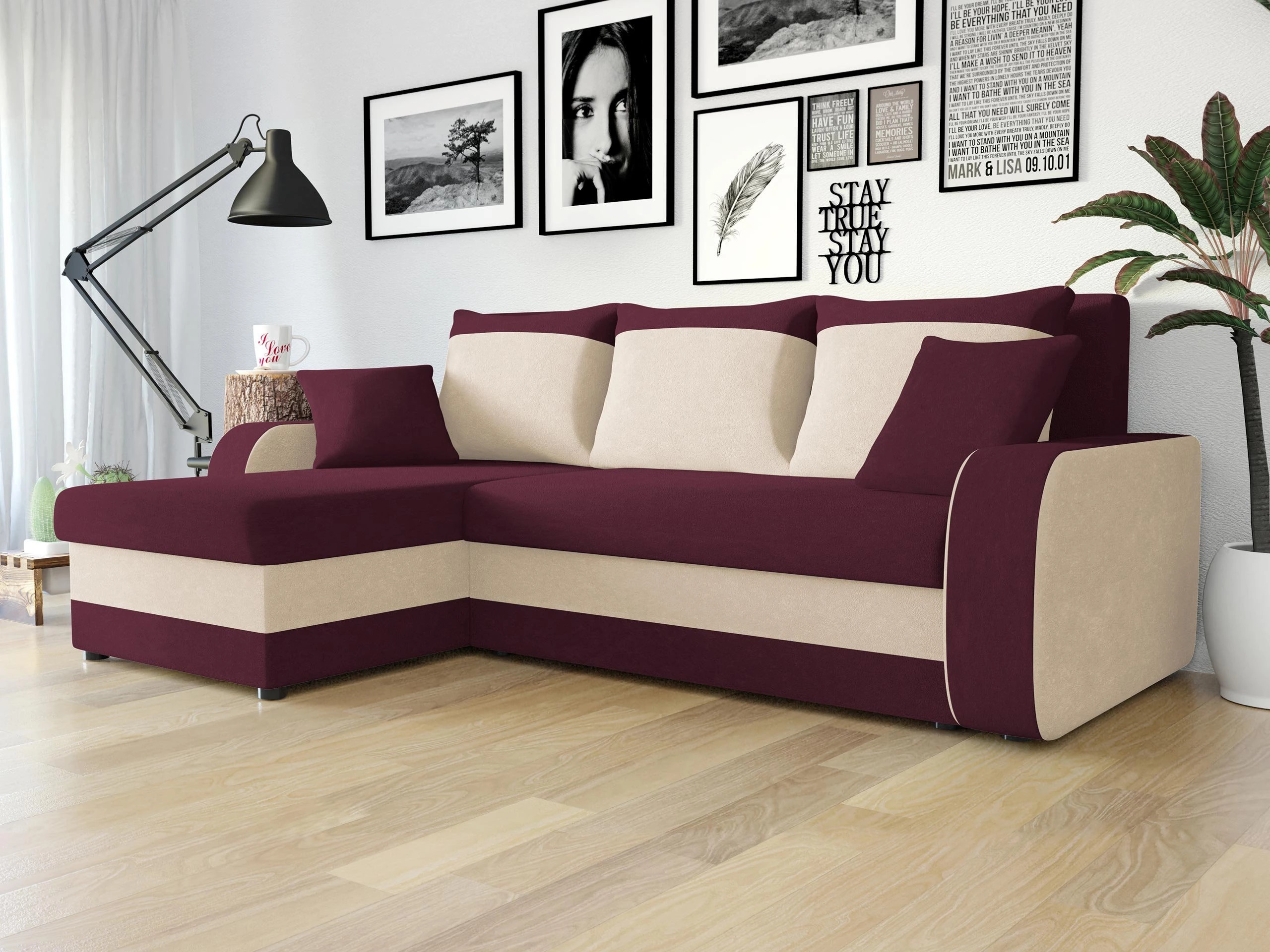 Γωνιακός Καναπές Comfivo Melissa I (Mikrofaza 0025 + Mikrofaza 0031)