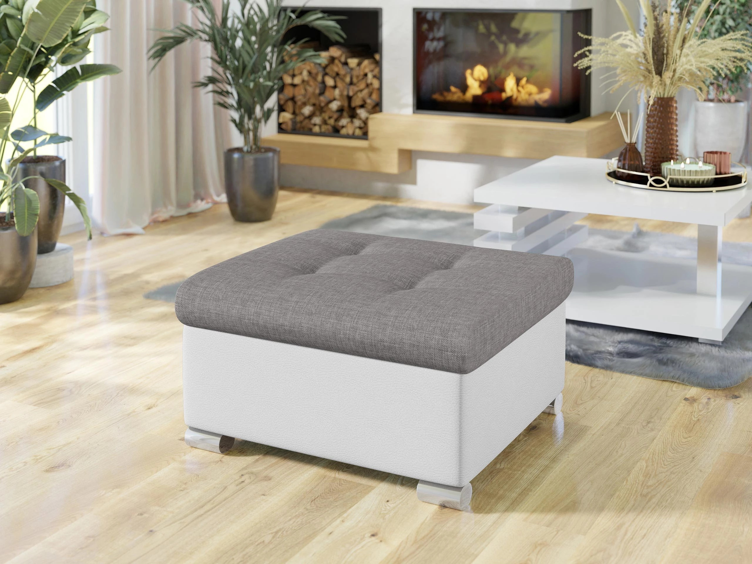 Σκαμπό σαλονιού Comfivo Gemma (Soft 017 + Lux 05)