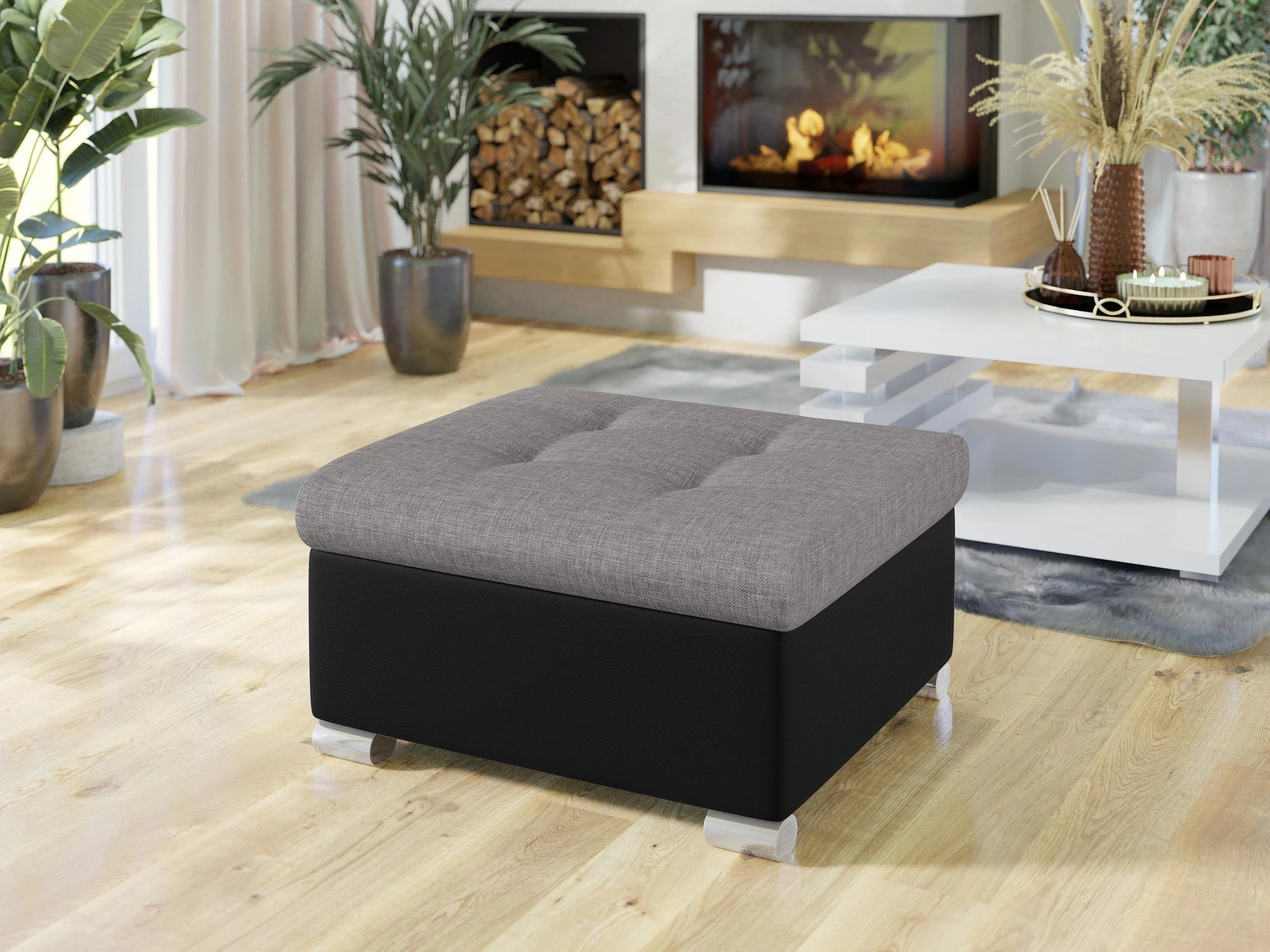 Σκαμπό σαλονιού Comfivo Gemma (Soft 011 + Lux 05)