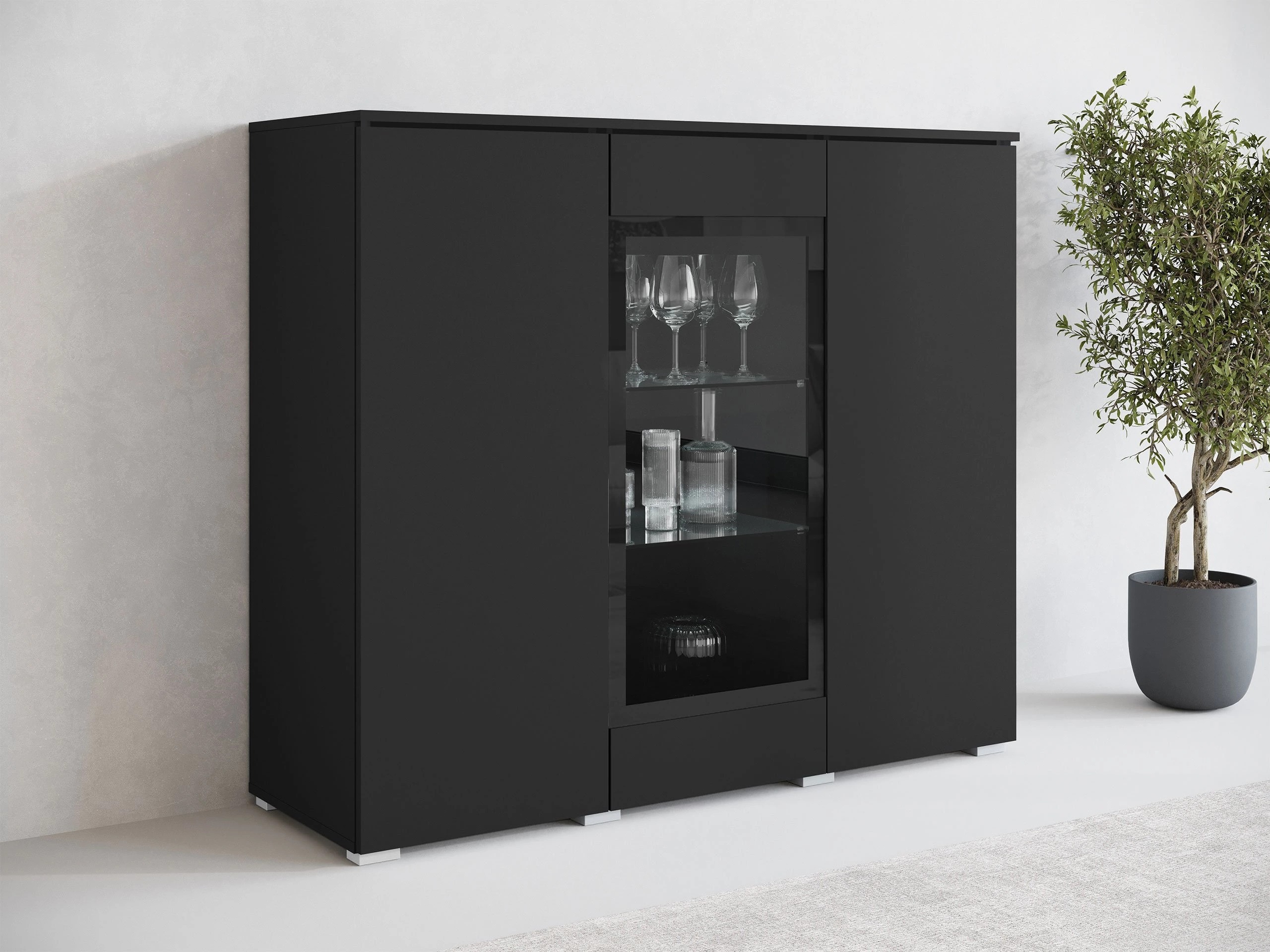 Μπουφέ Mirfivo 103 (Γραφίτης)