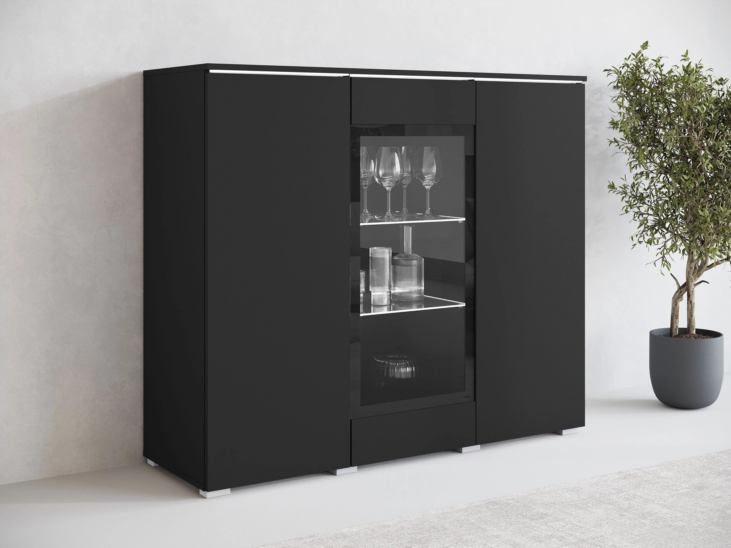 Μπουφέ Mirfivo 103 (Γραφίτης)