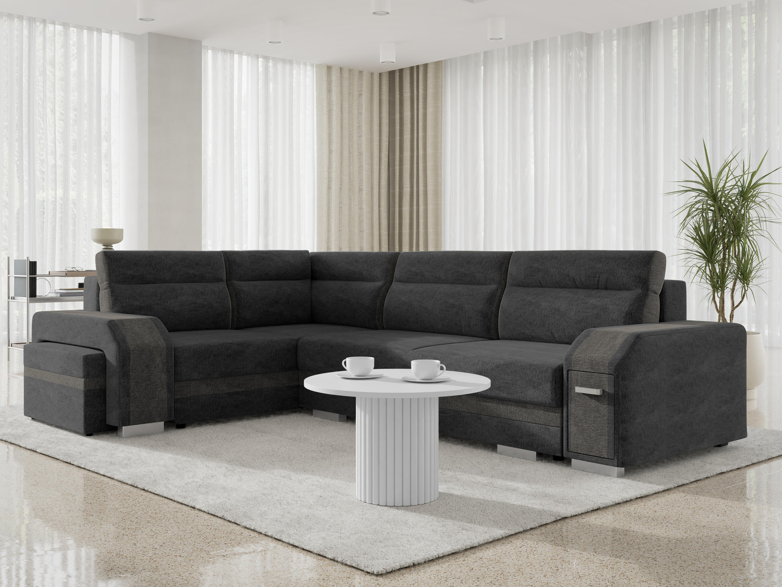 Γωνιακός Καναπές Kingsport 117 (Nazar 225.07 + Nazar 225.06)