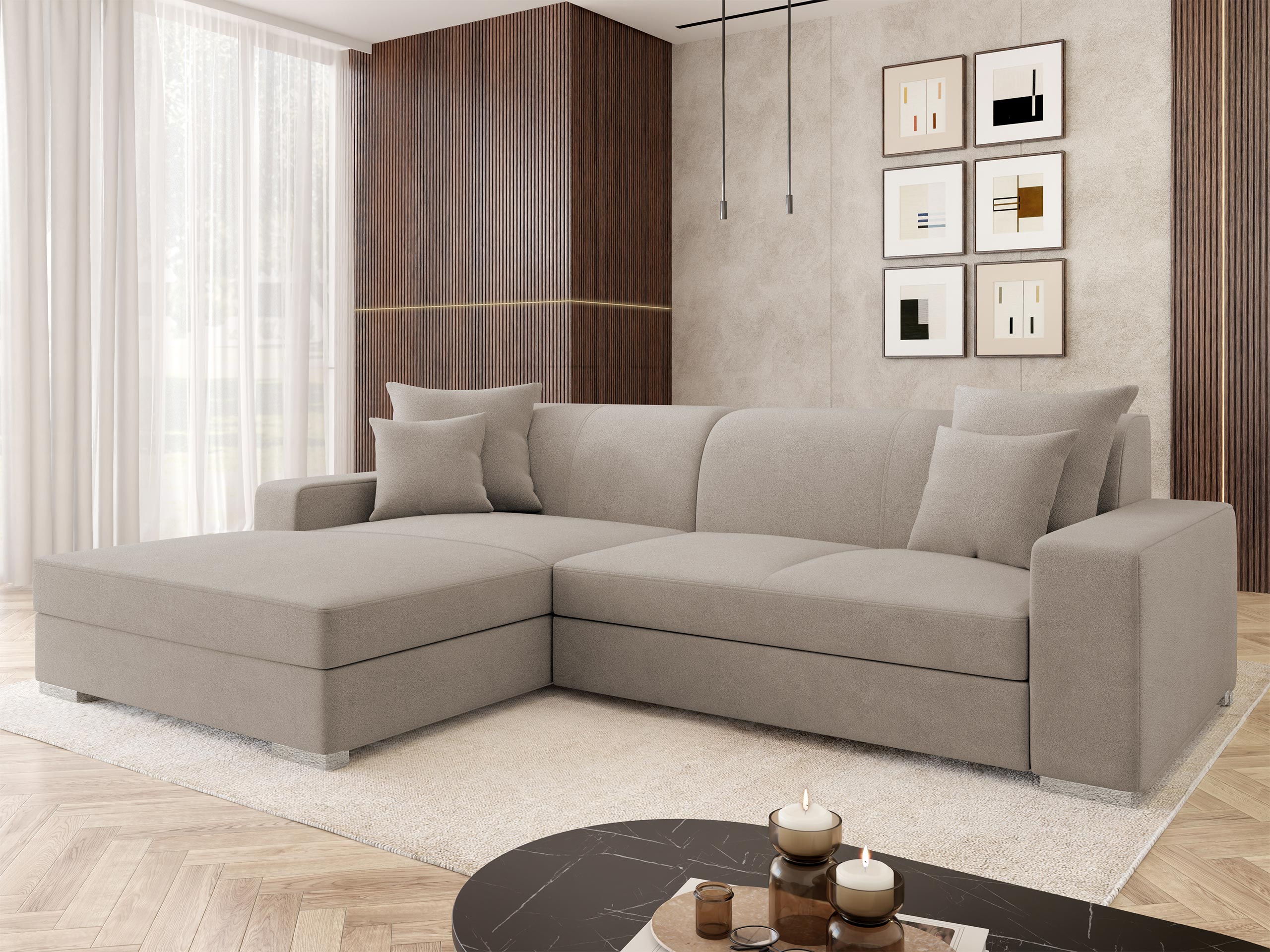 Γωνιακός Καναπές Kingsport 118 (Velo 623)