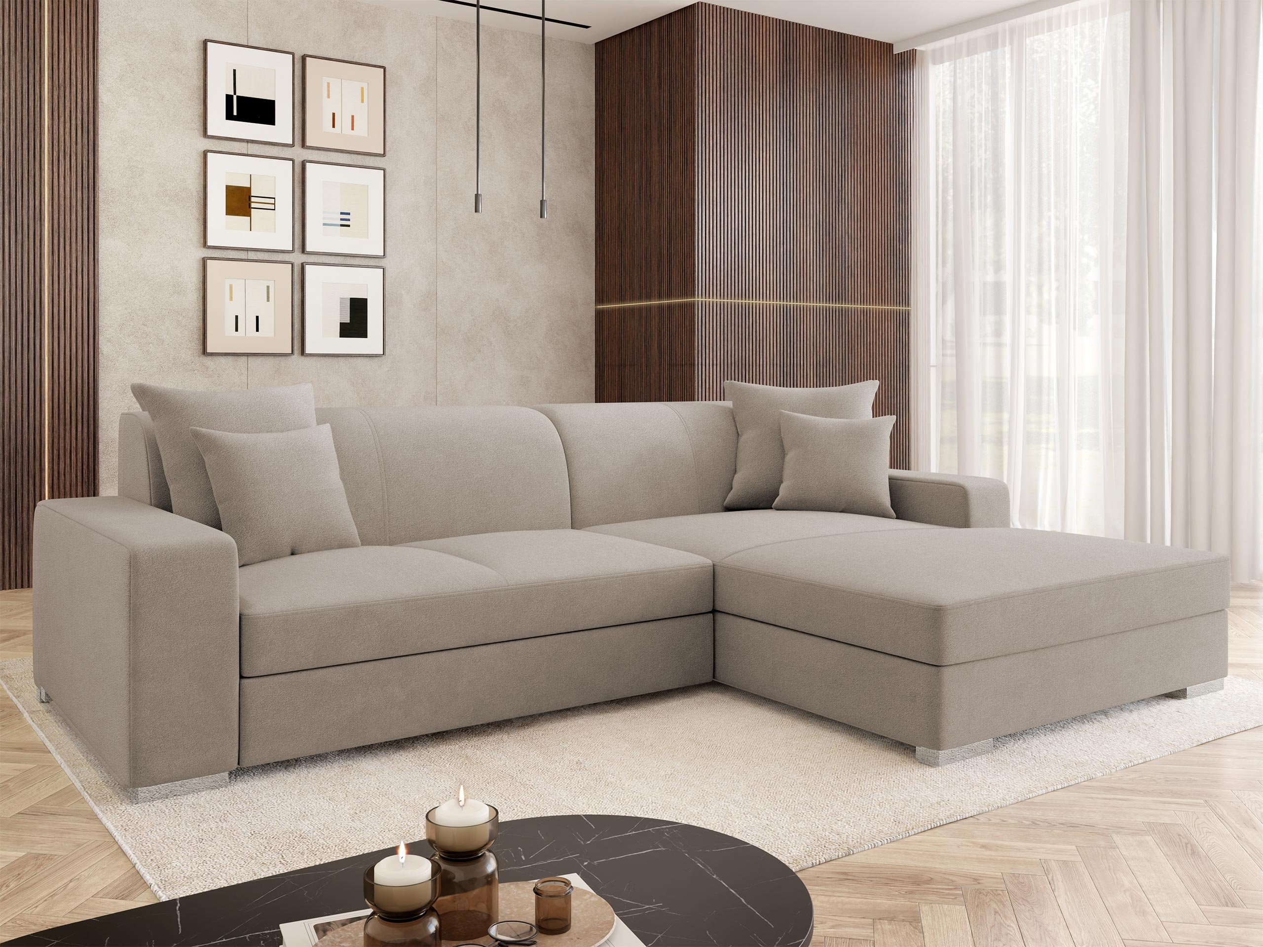 Γωνιακός Καναπές Kingsport 118 (Velo 623)