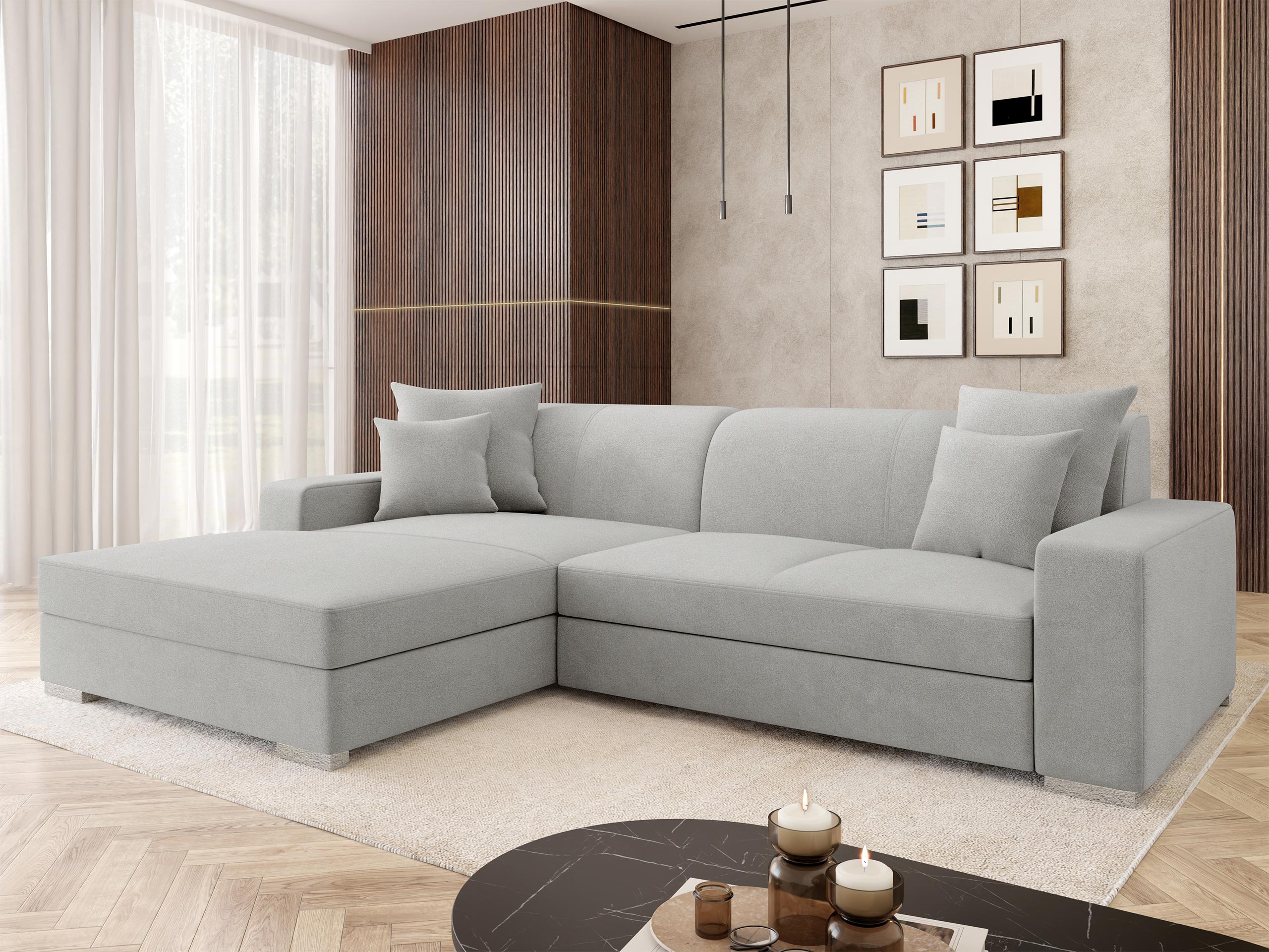Γωνιακός Καναπές Kingsport 118 (Velo 633)