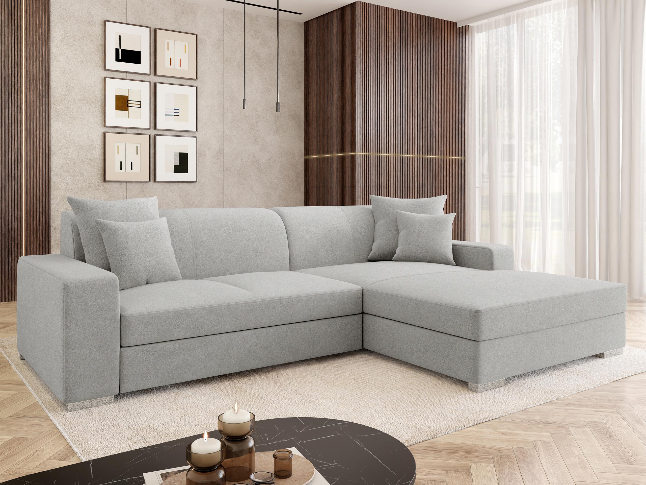 Γωνιακός Καναπές Kingsport 118 (Velo 633)