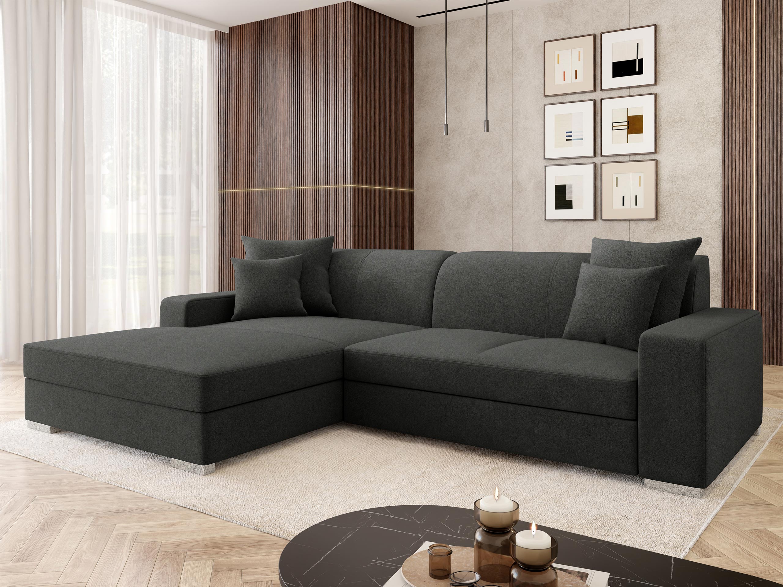 Γωνιακός Καναπές Kingsport 118 (Velo 636)