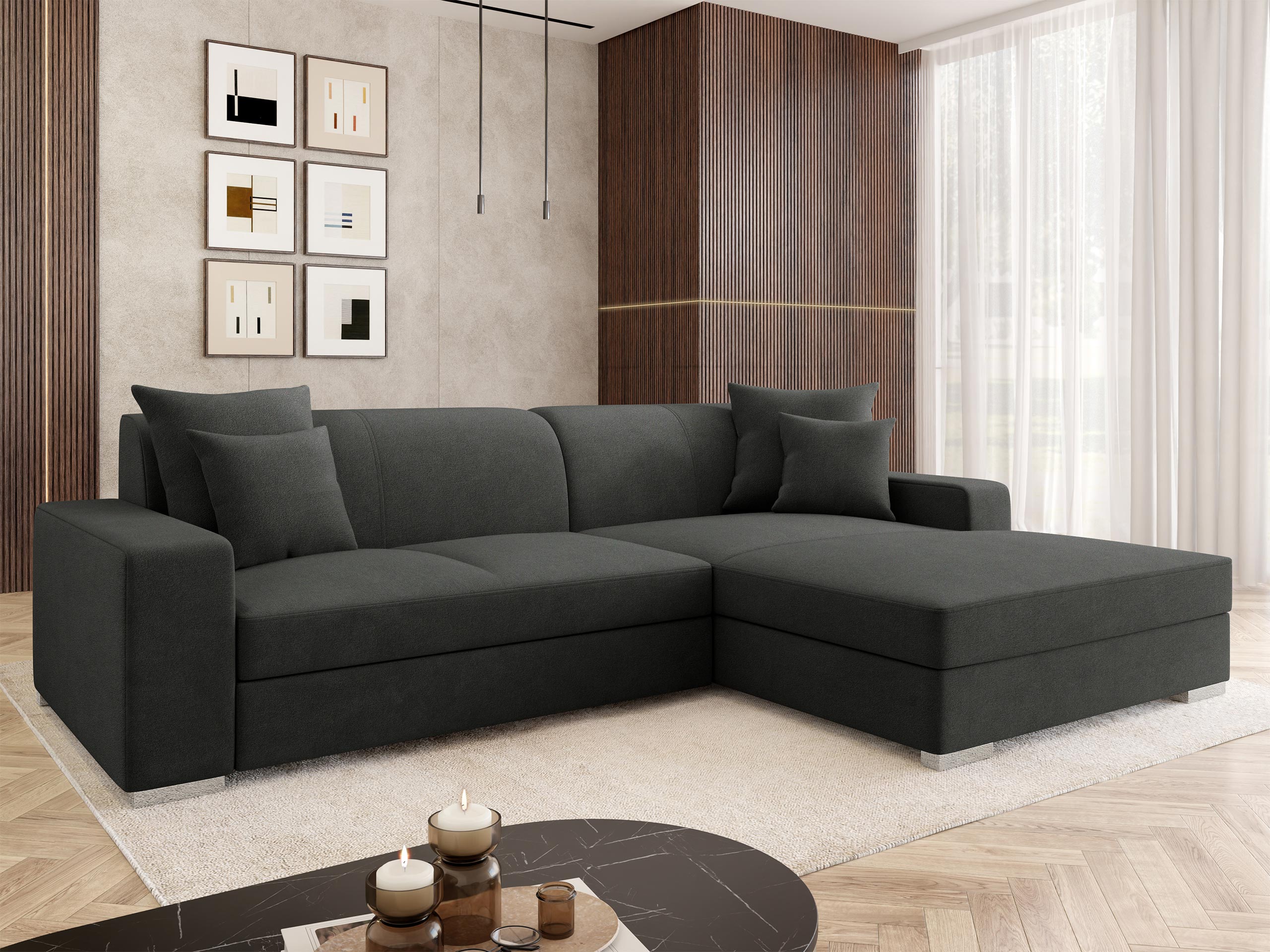 Γωνιακός Καναπές Kingsport 118 (Velo 636)