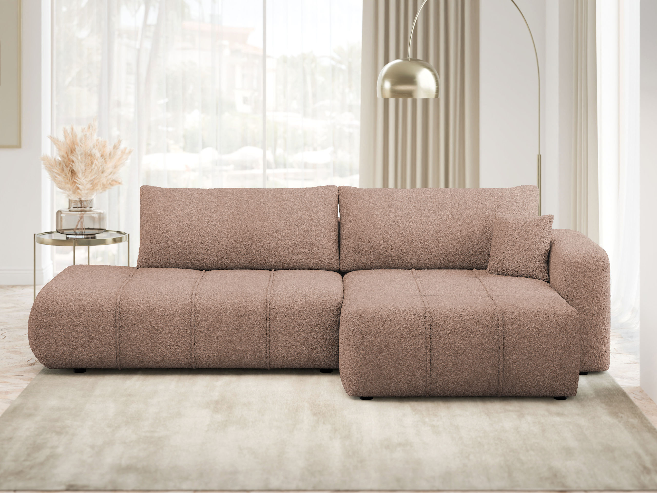 Γωνιακός Καναπές Comfivo Laurus III (Coral 45)