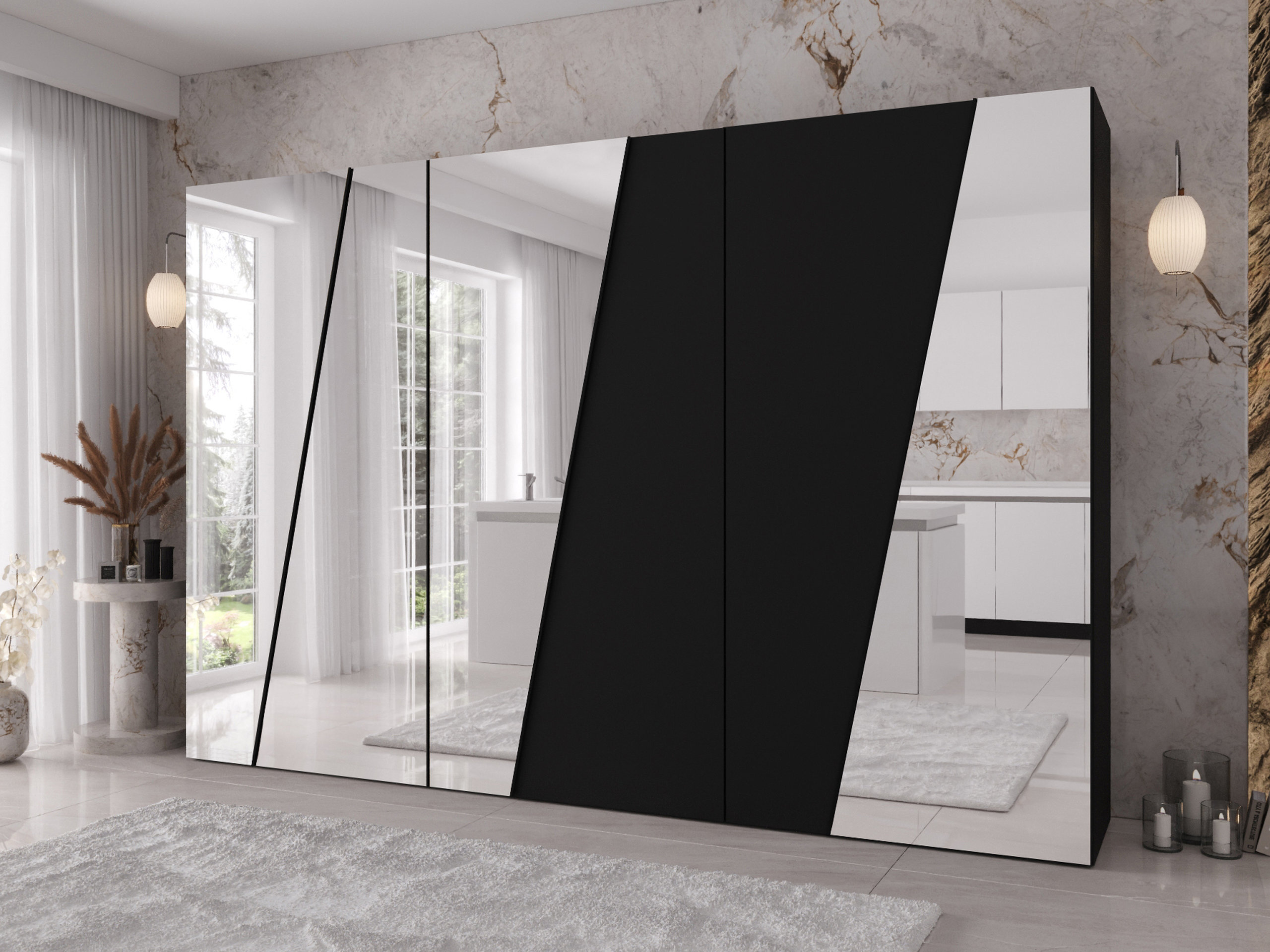 Ντουλάπα Hartford 643 (Μαύρο)