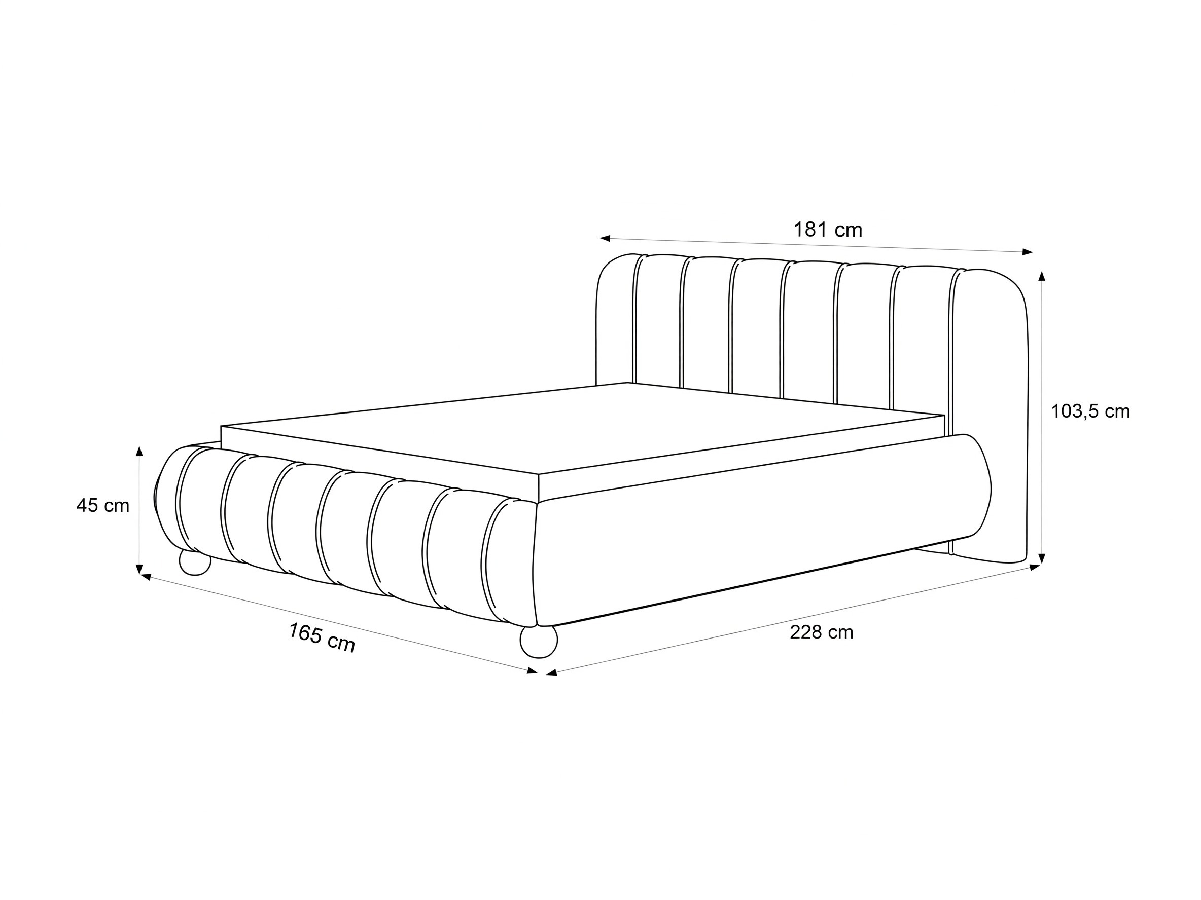 Κρεβάτι Martinez 135 (Fredo 05)