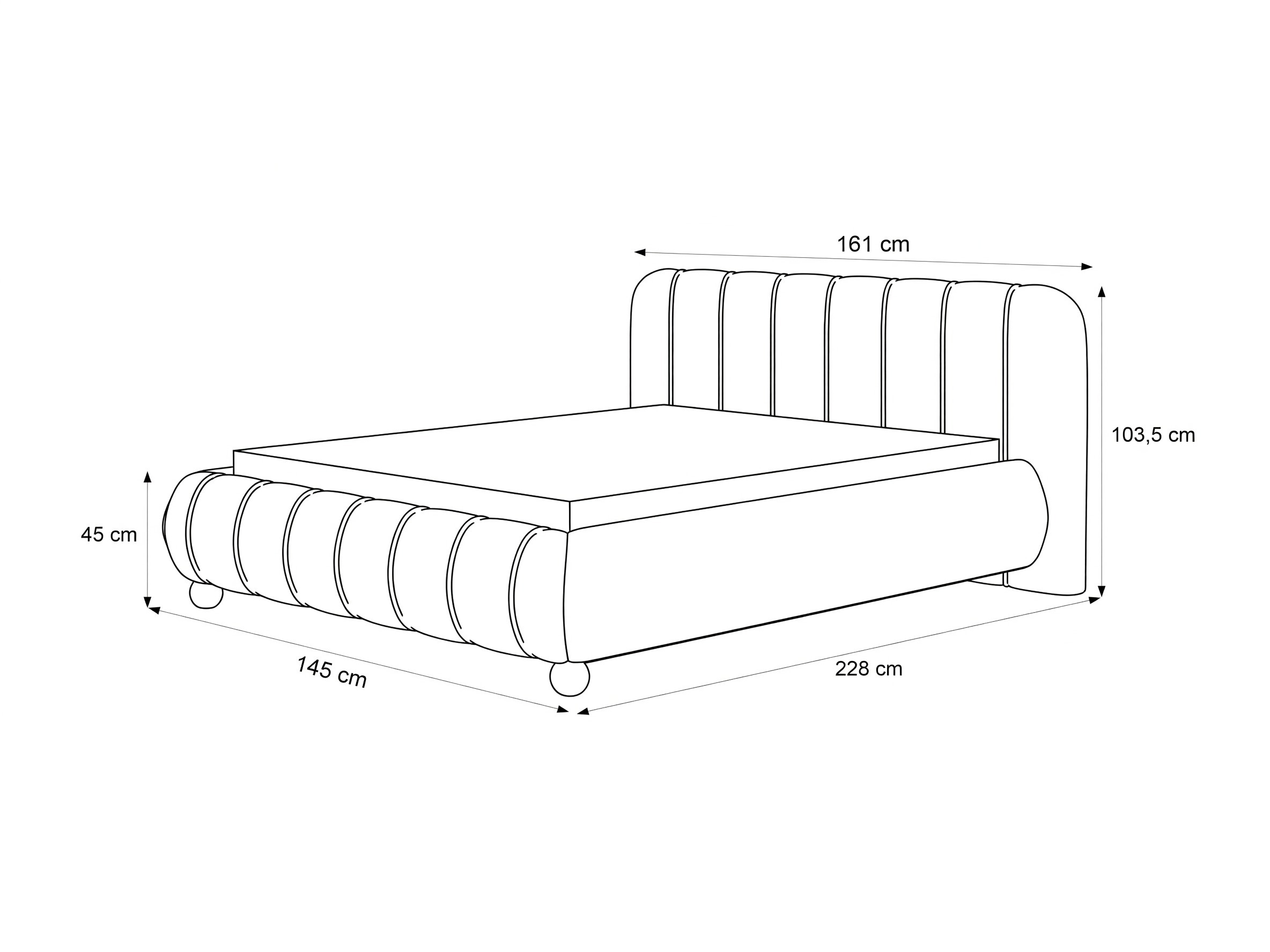 Κρεβάτι Martinez 135 (Meva 6005)
