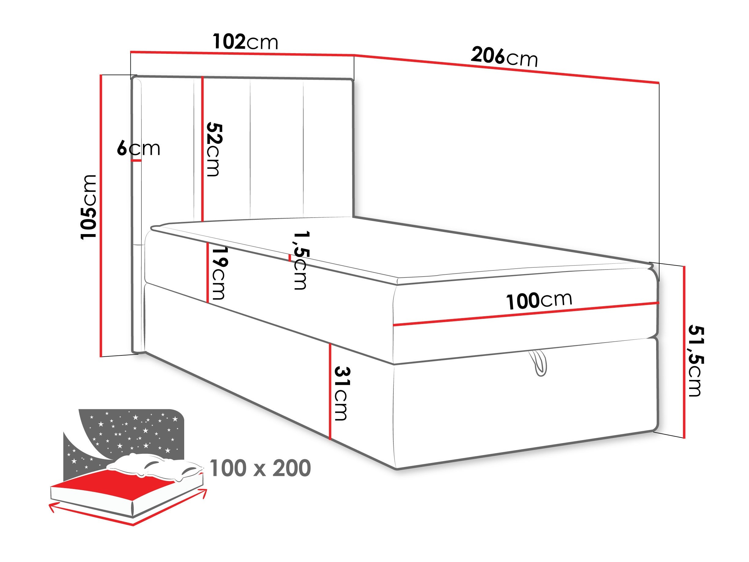 Κρεβάτι continental Oppidum I (Lambi 08)