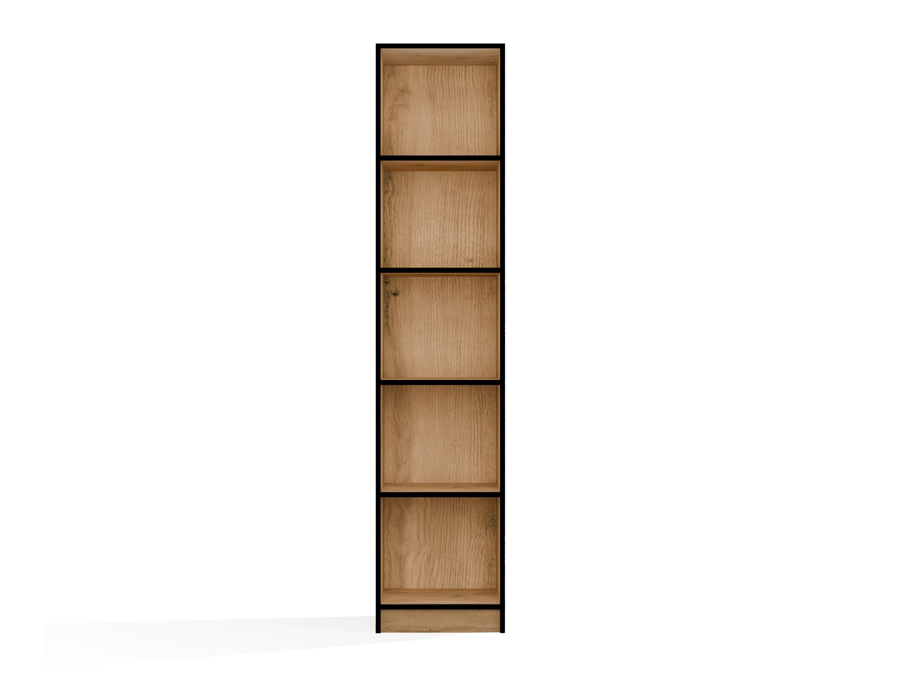 Βιβλιοθήκη Mandeville 183 (Artisan βελανιδιά + Μαύρο)