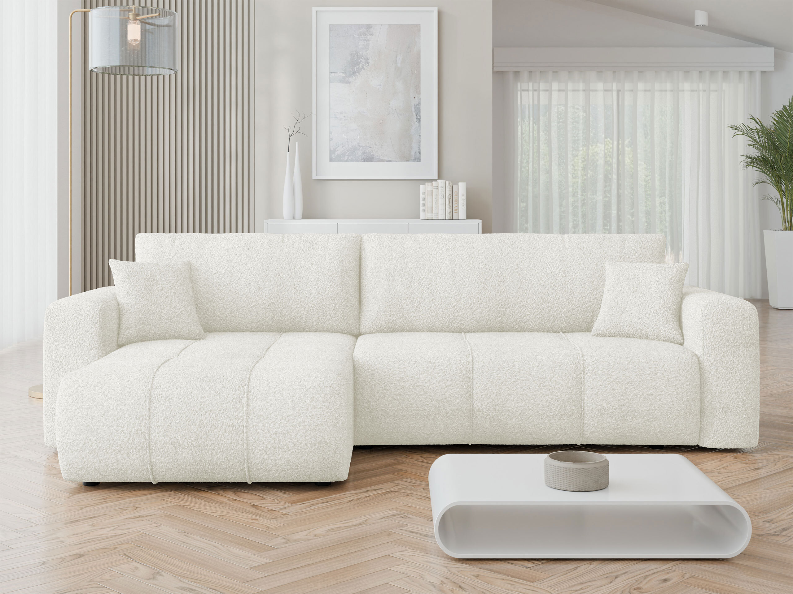 Γωνιακός Καναπές Comfivo Laurus I (Coral 15)