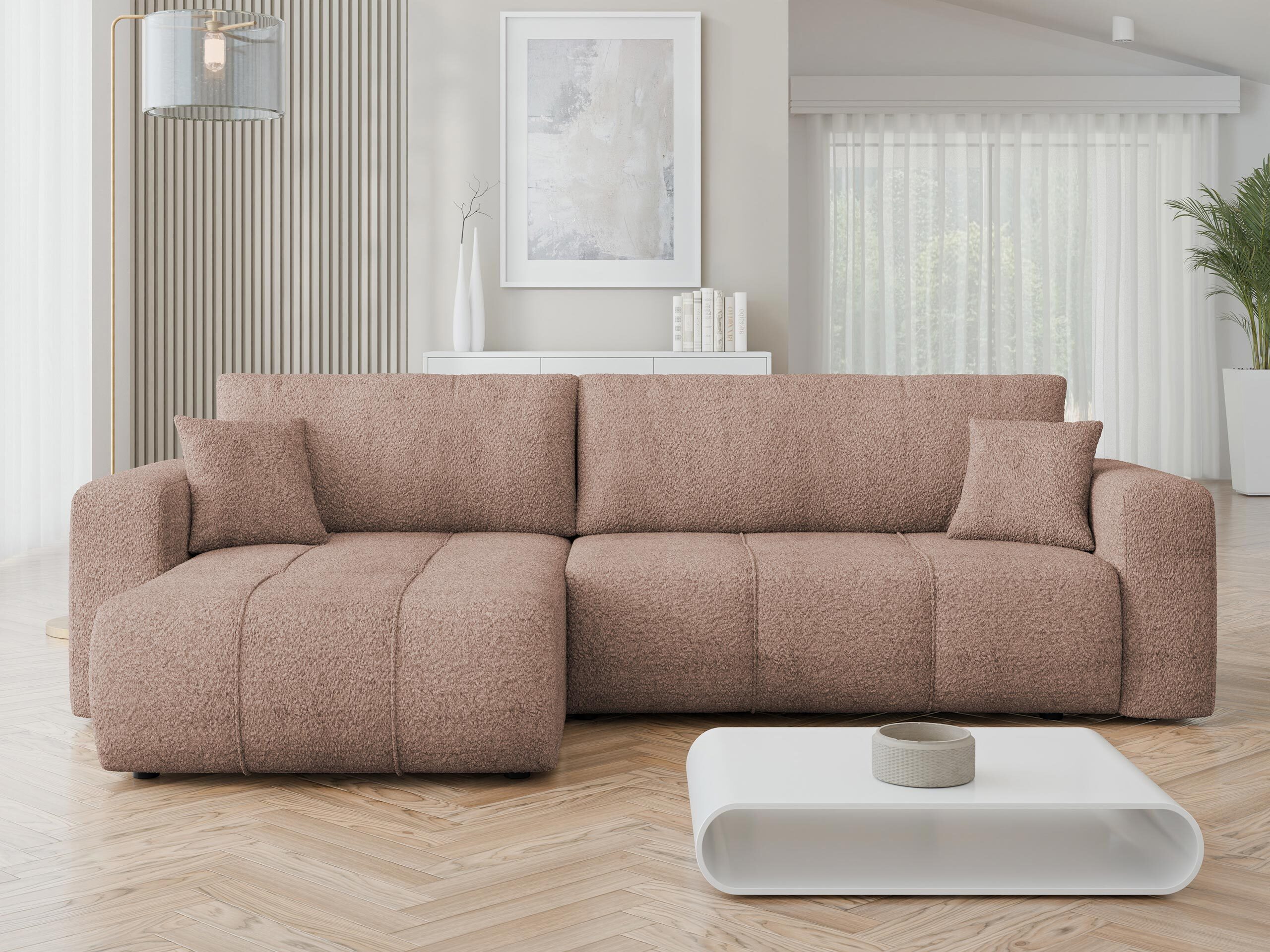 Γωνιακός Καναπές Comfivo Laurus I (Coral 45)