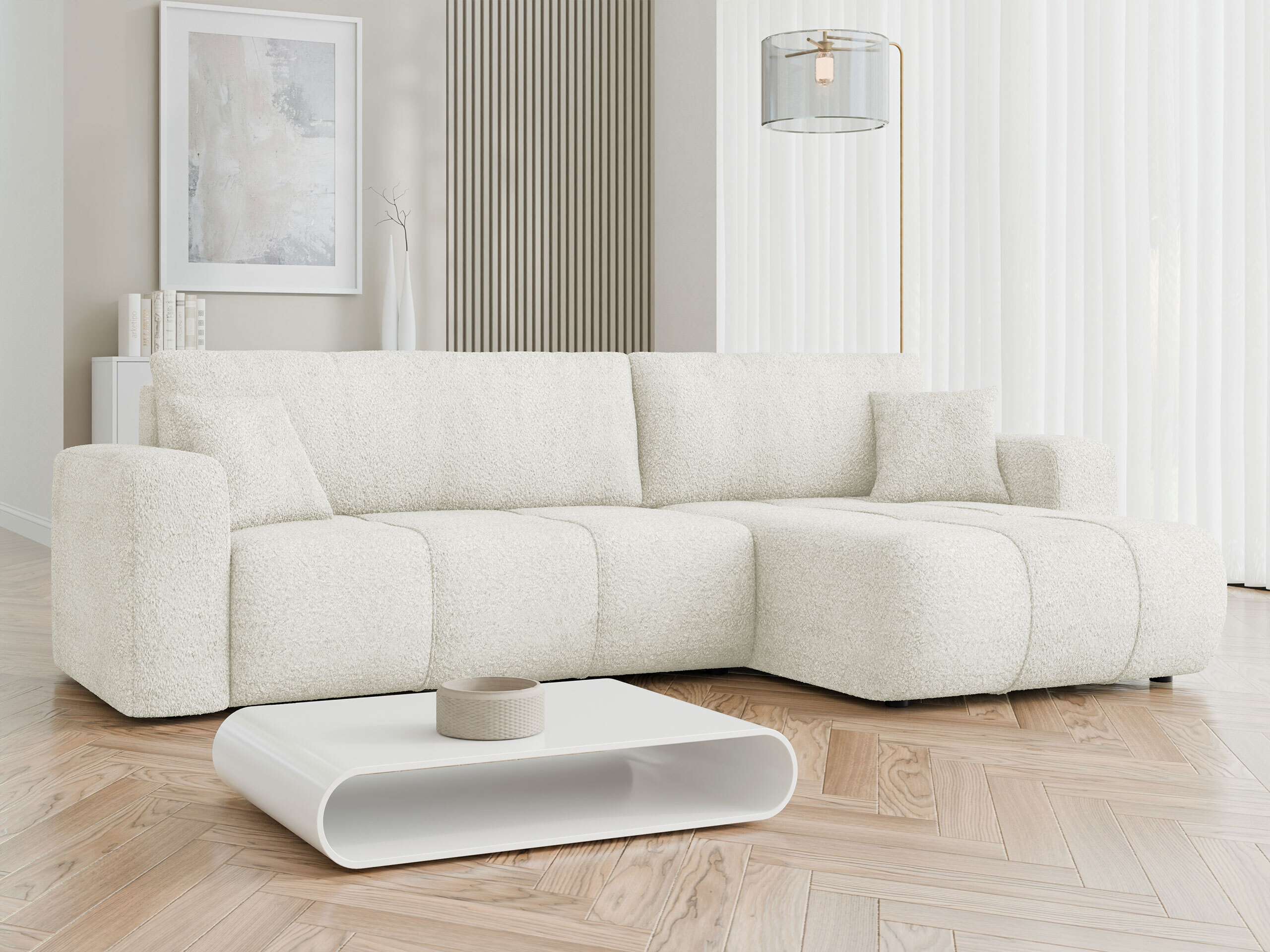 Γωνιακός Καναπές Comfivo Laurus I (Coral 15)
