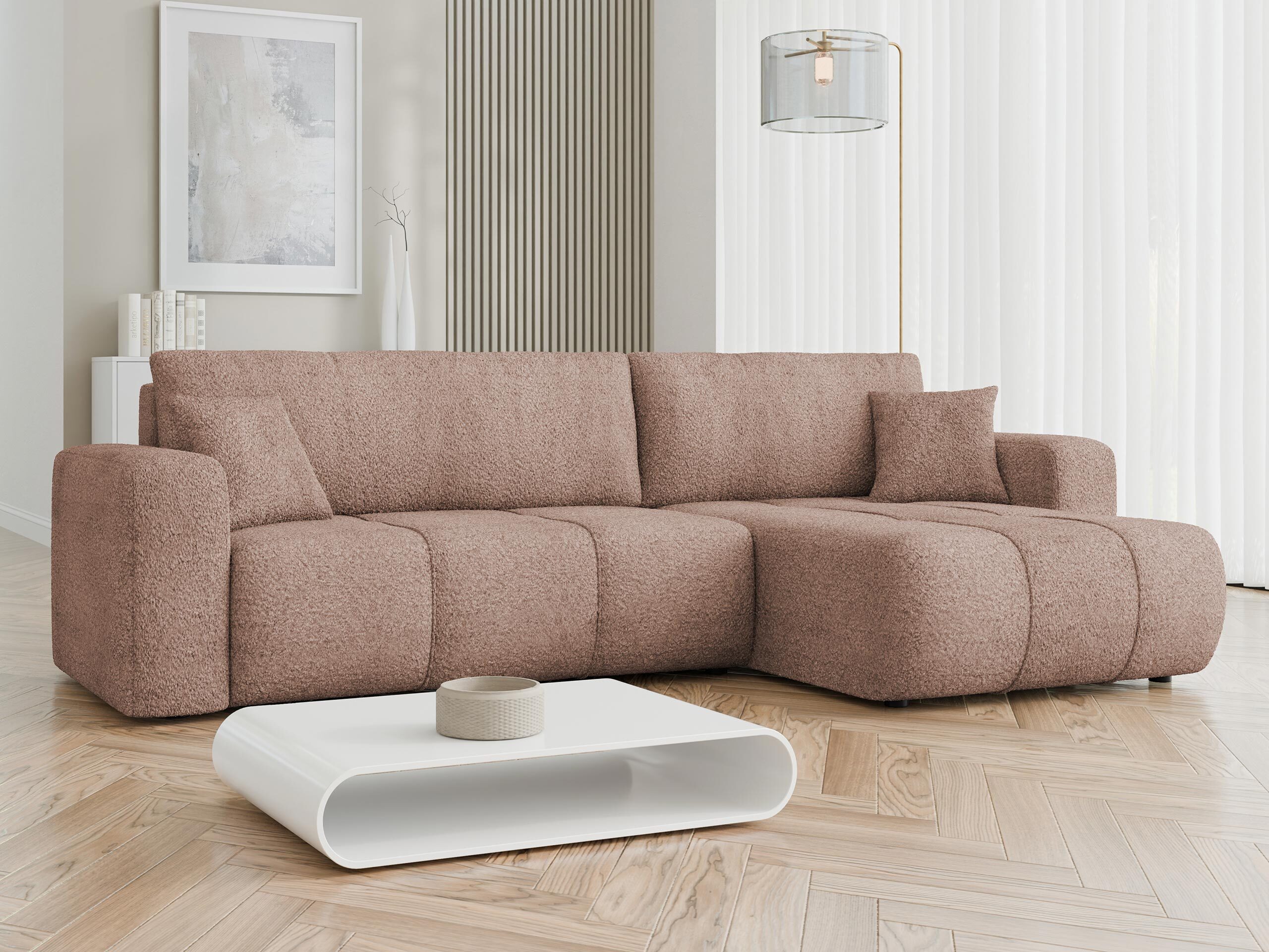 Γωνιακός Καναπές Comfivo Laurus I (Coral 45)