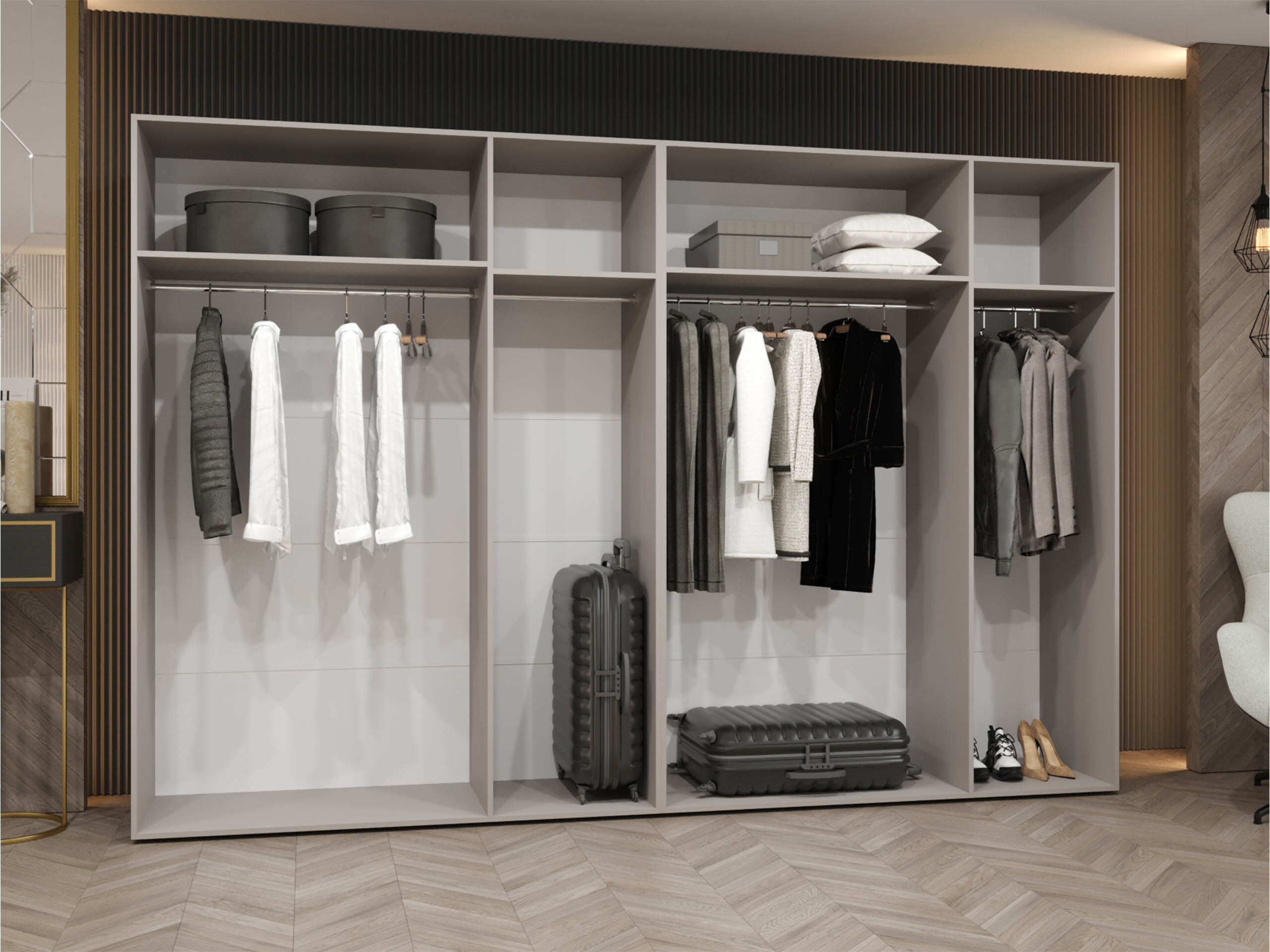 Ντουλάπα Hartford 607 (Καρυδί)