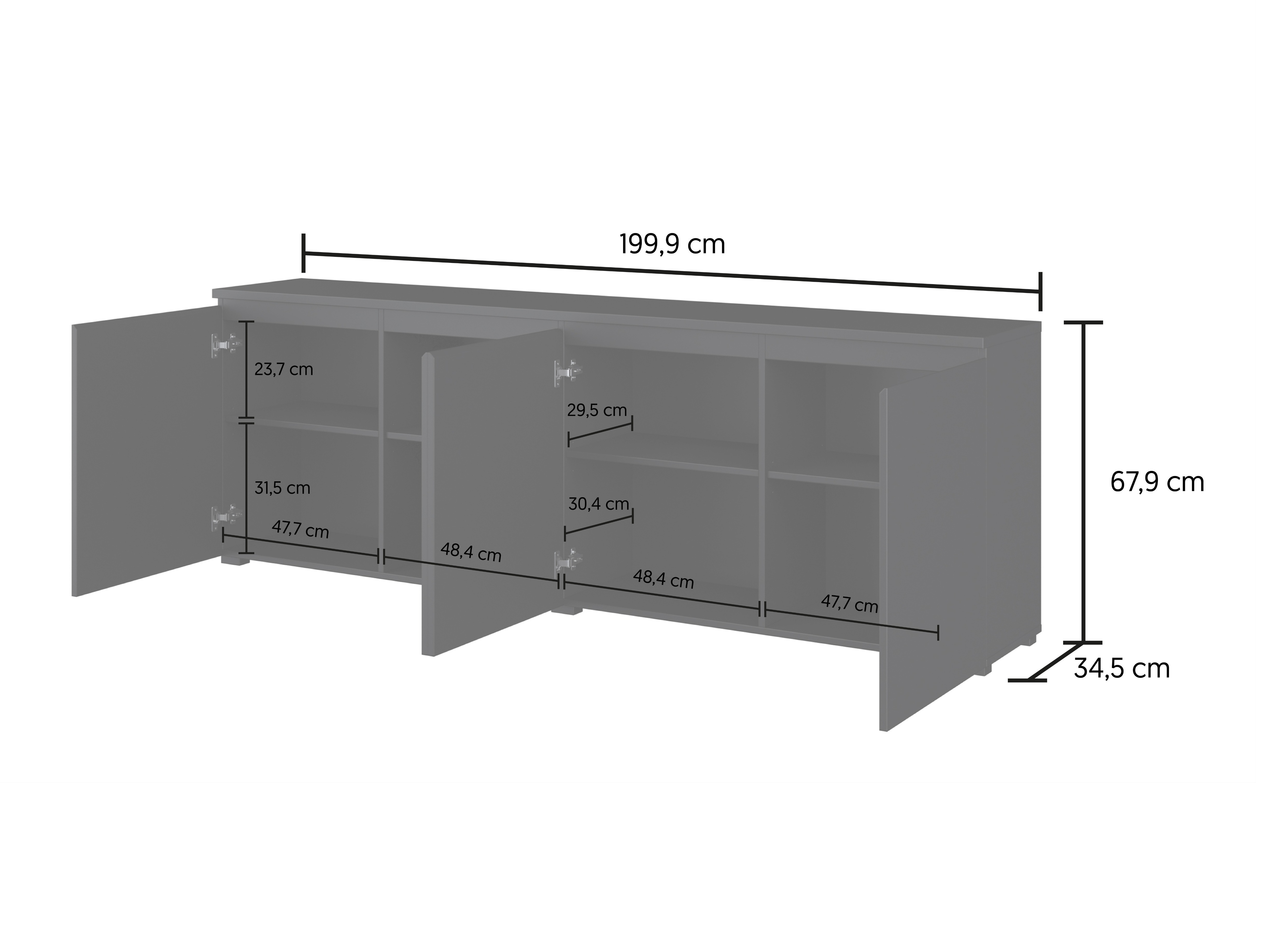 Μπουφέ Baletu 105 (Κασμίρι)