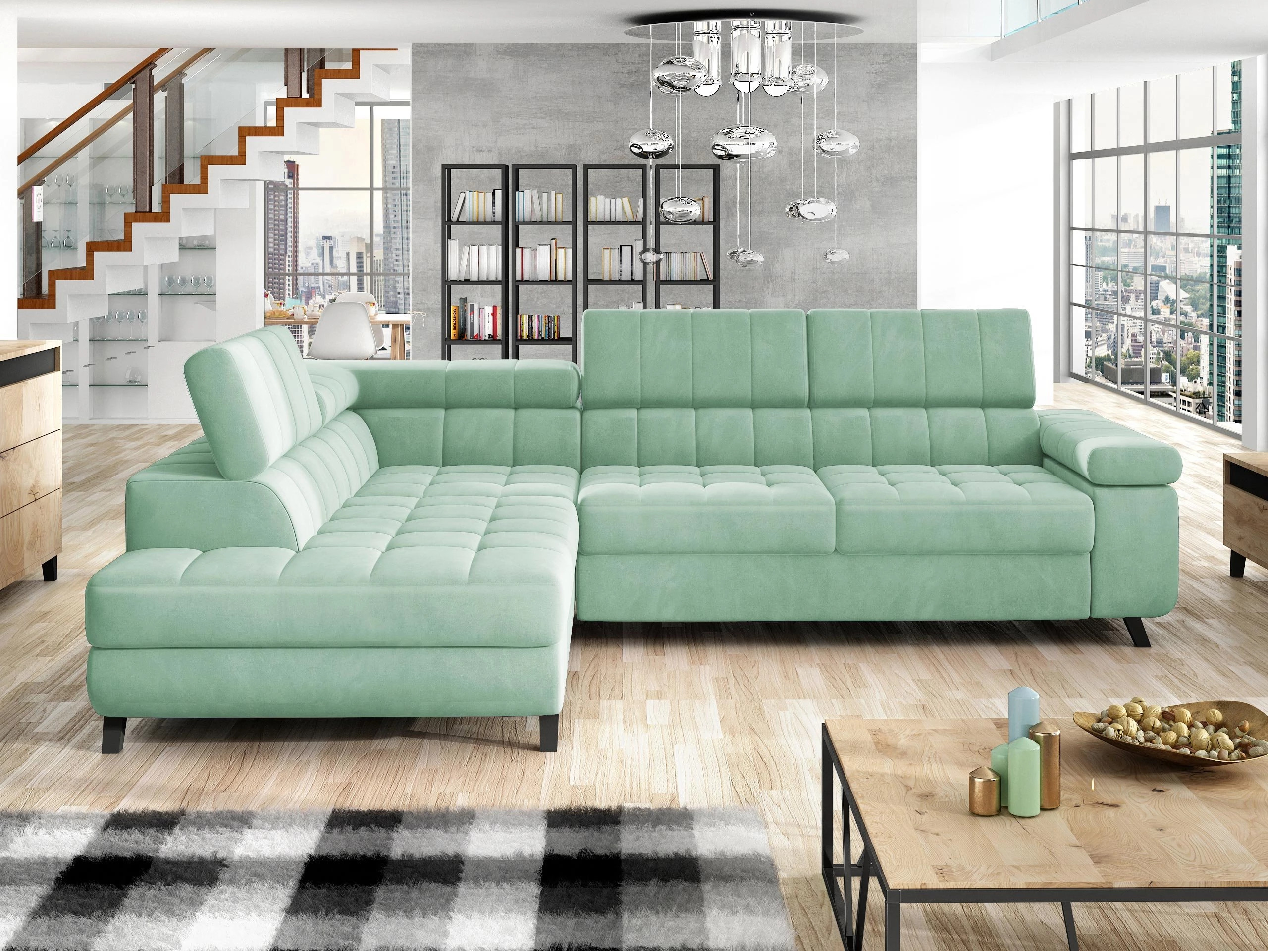 Γωνιακός Καναπές Comfivo Agnus (Magic Velvet 2227)