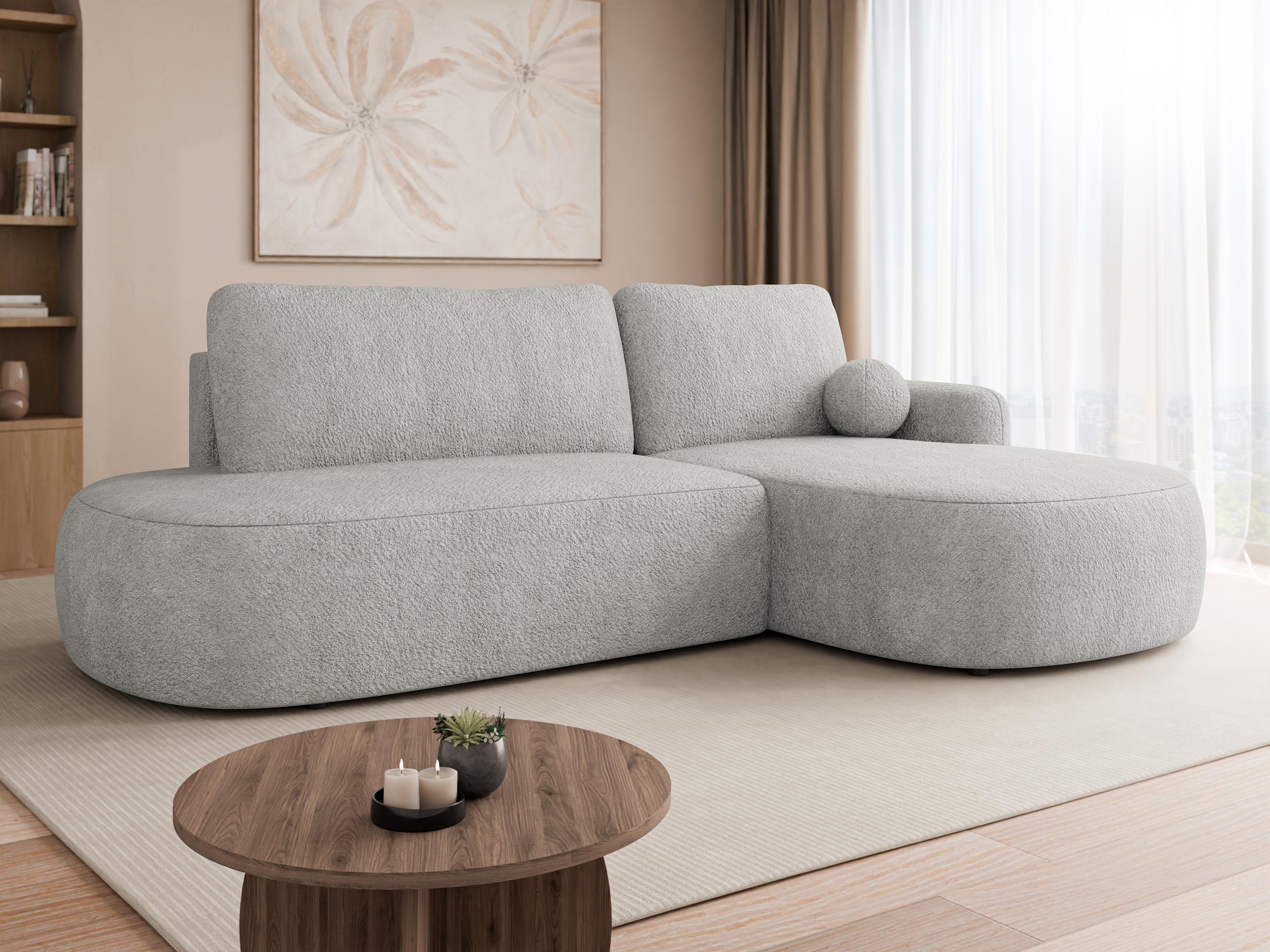Γωνιακός Καναπές Comfivo Popis I (Coral 75)