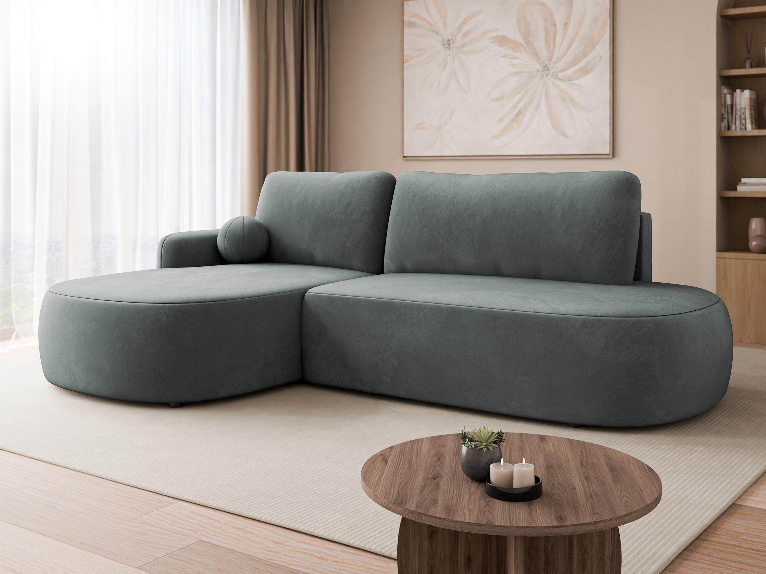Γωνιακός Καναπές Comfivo Popis I (Magic Velvet 2217)