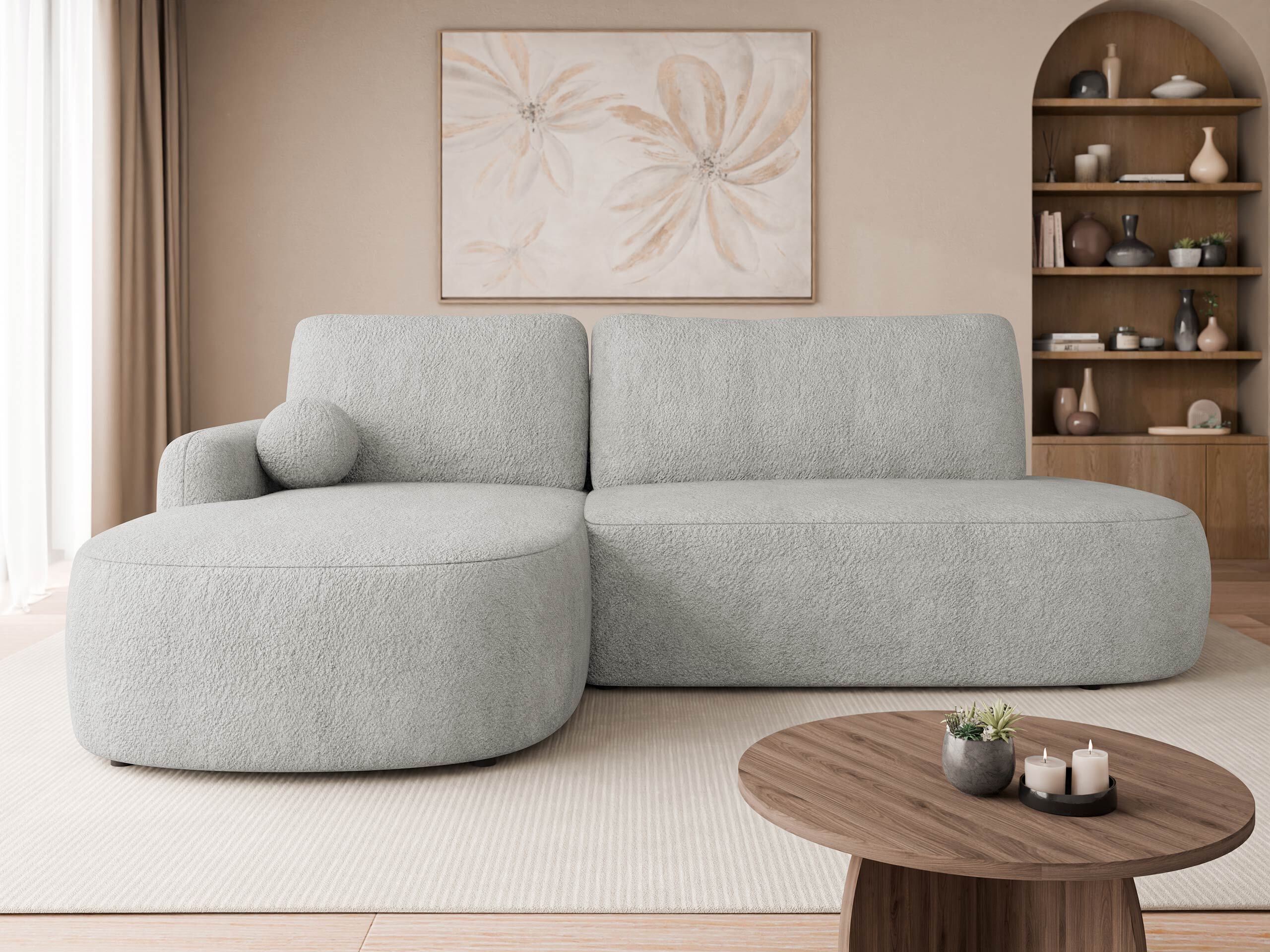 Γωνιακός Καναπές Comfivo Popis I (Coral 75)