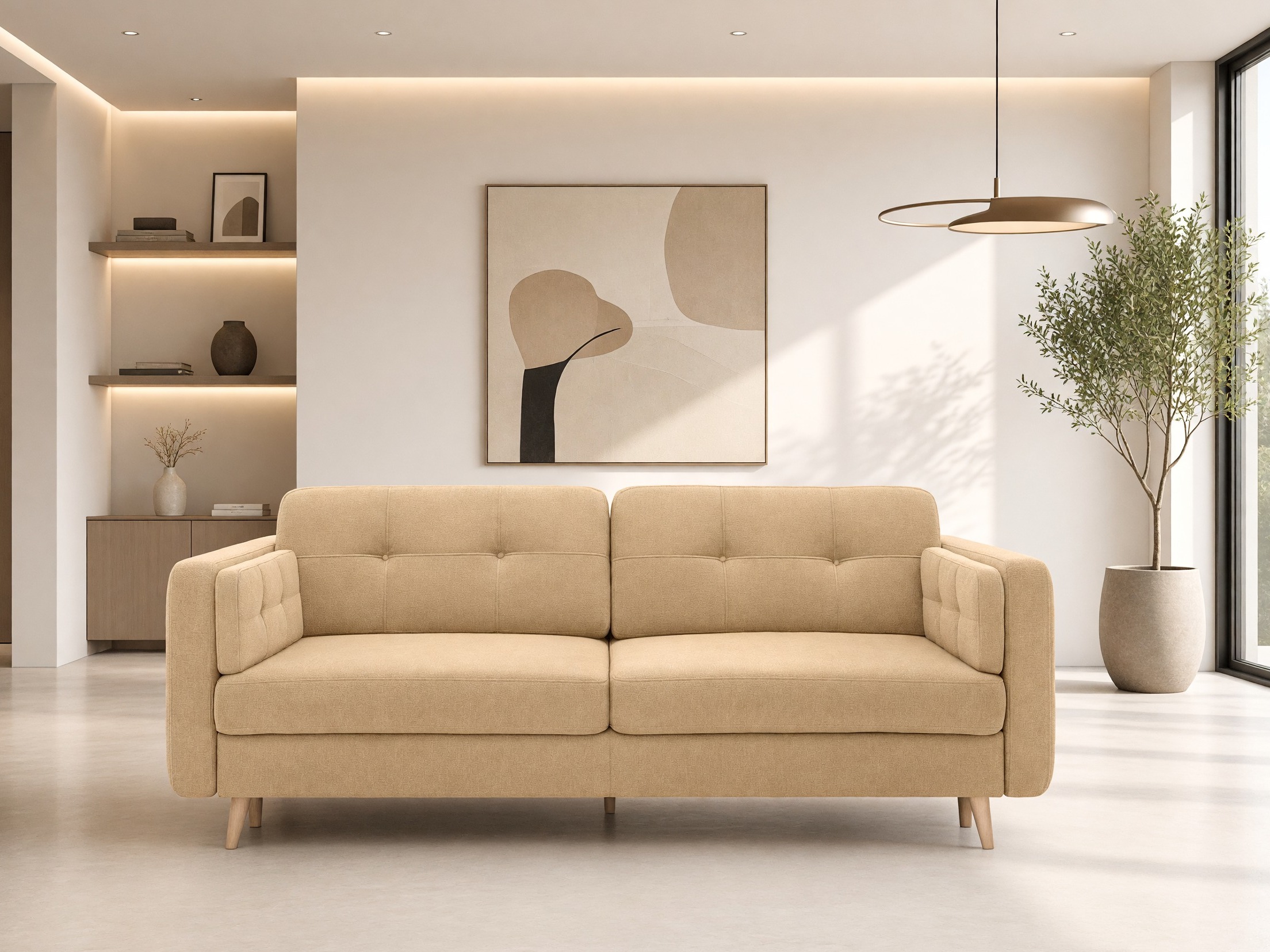 Καναπές-κρεβάτι Boston 765 (Lotus Honey)