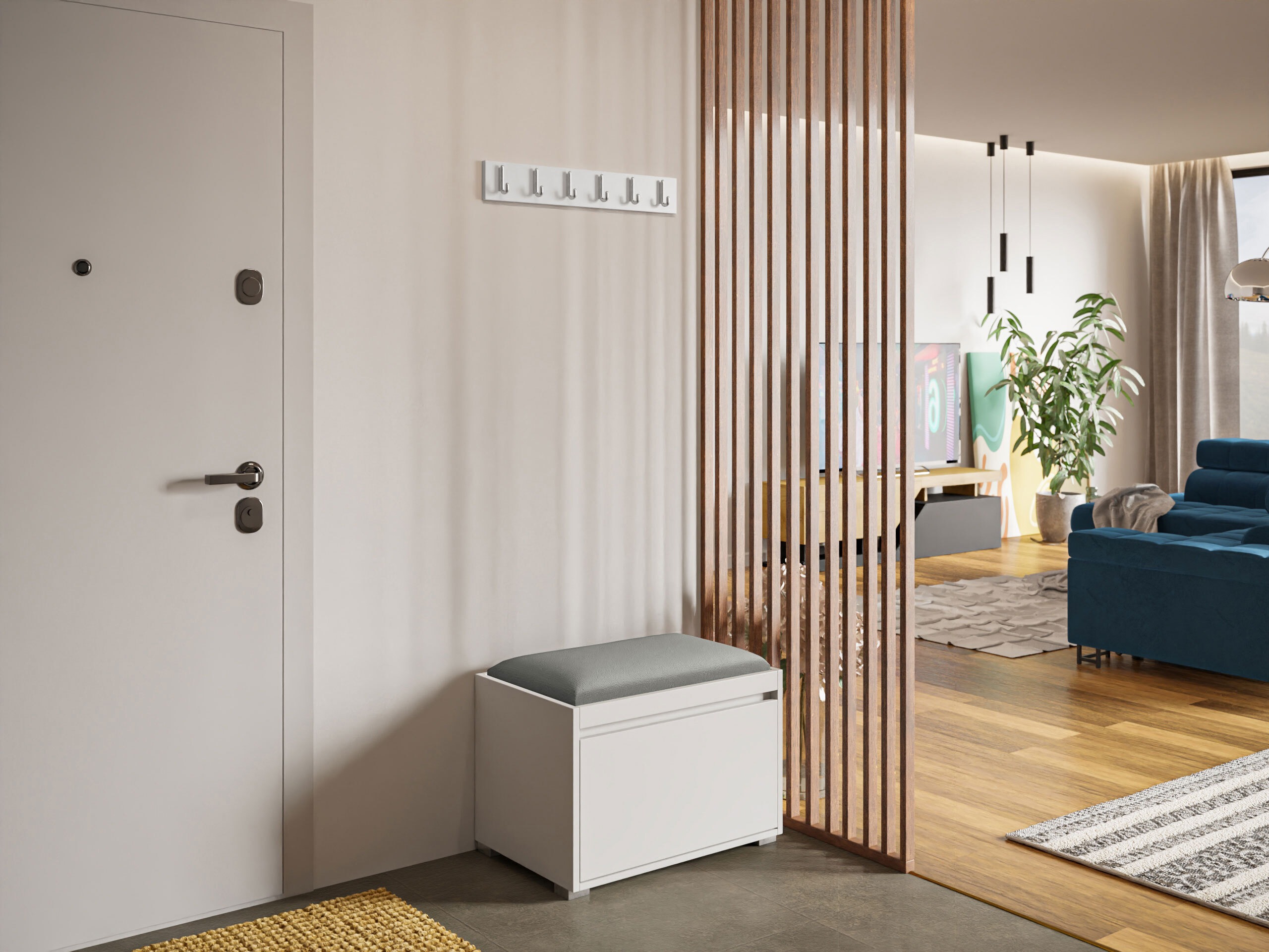 Σετ διαδρόμου Comfivo Pinus VIII (Άσπρο + Polo 894)