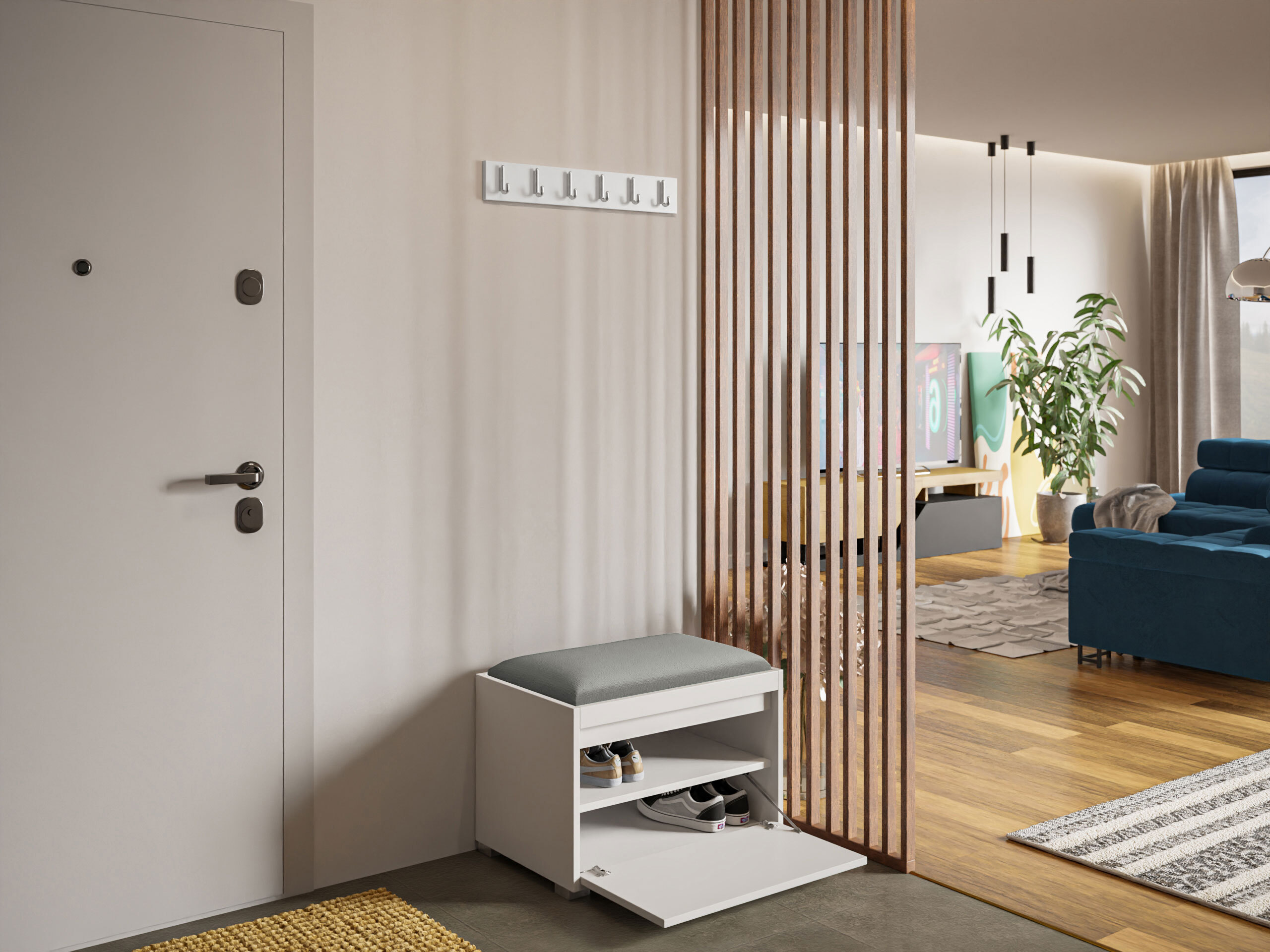 Σετ διαδρόμου Comfivo Pinus VIII (Άσπρο + Polo 894)